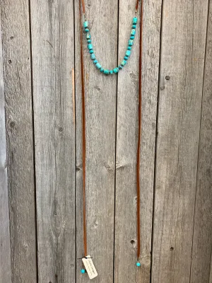 15880 Imp Jasper & Leather Wrap