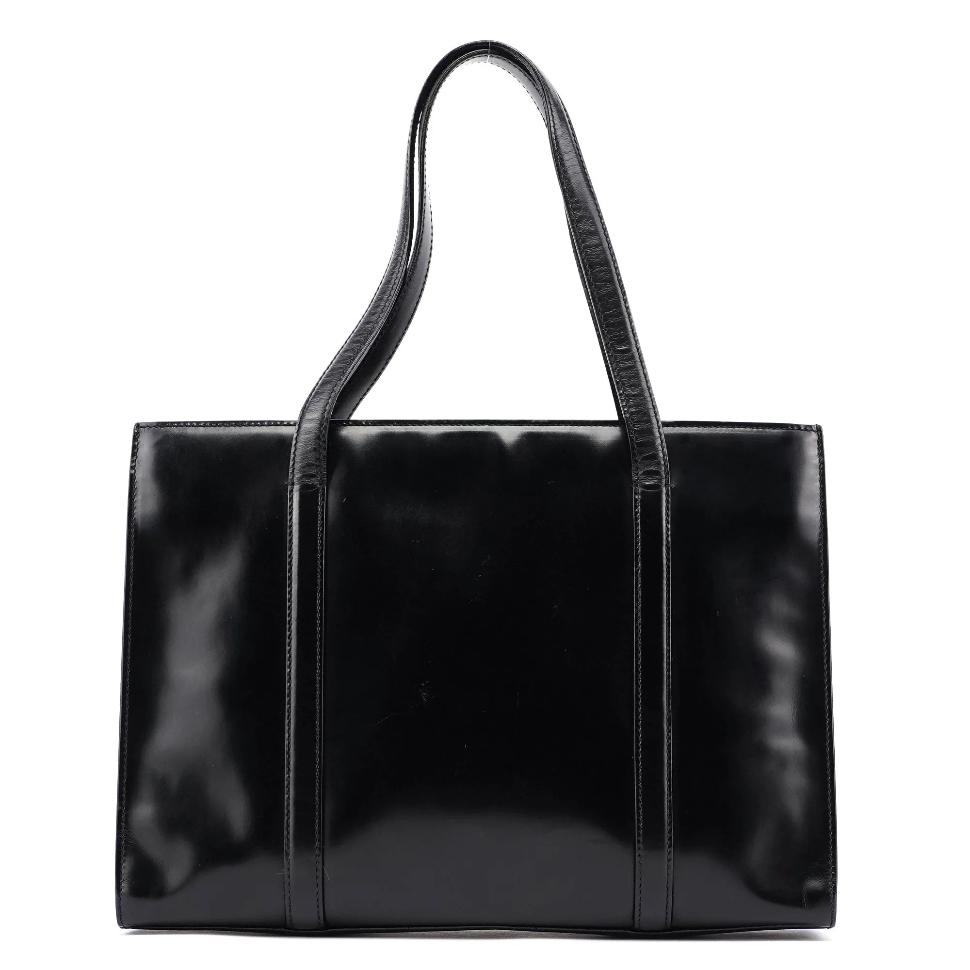 1995 Black Spazzolato Tote Bag