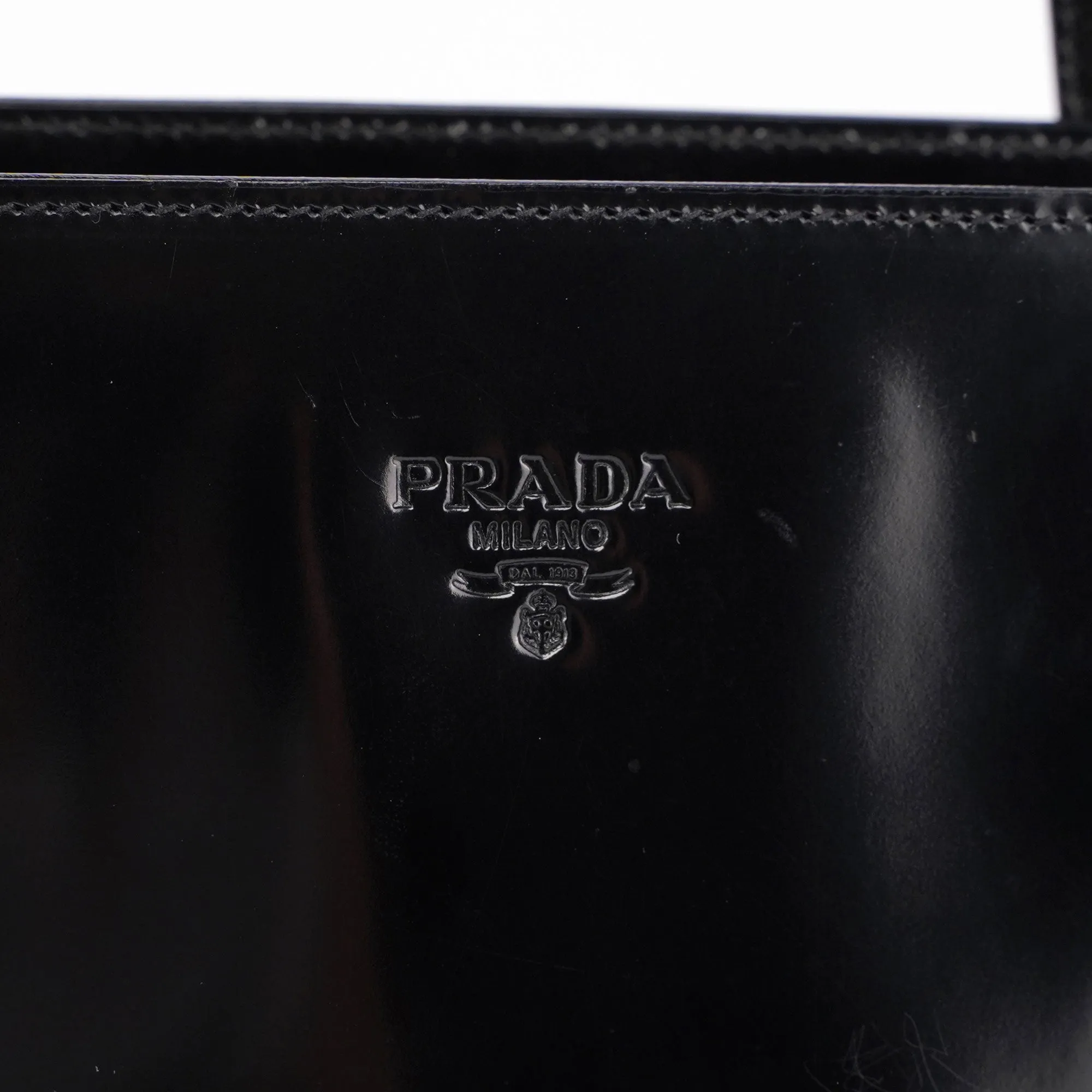 1995 Black Spazzolato Tote