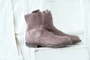 210WZ Front Zip Boot in Pinky Mauve