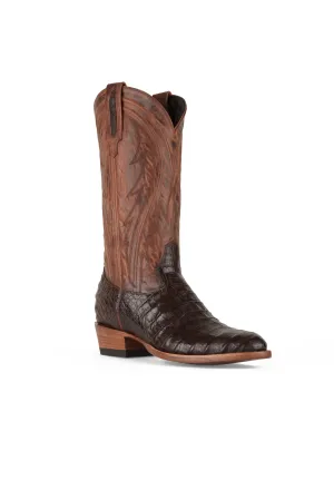 Allens Brand - James - Round Toe - Tobacco Caiman