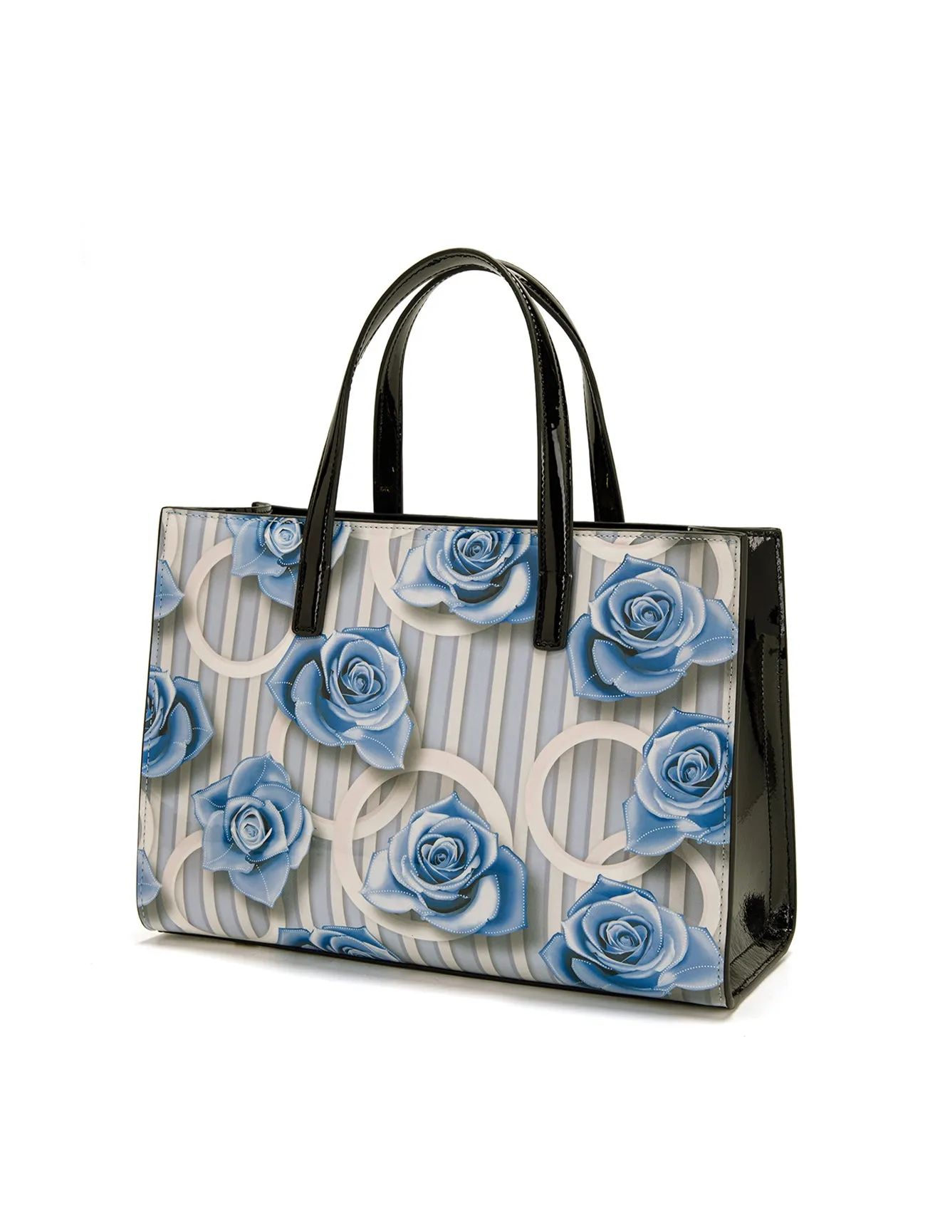 ANNABELLE PATENT LEATHER GRIP HANDLE BAG- SF22-0821