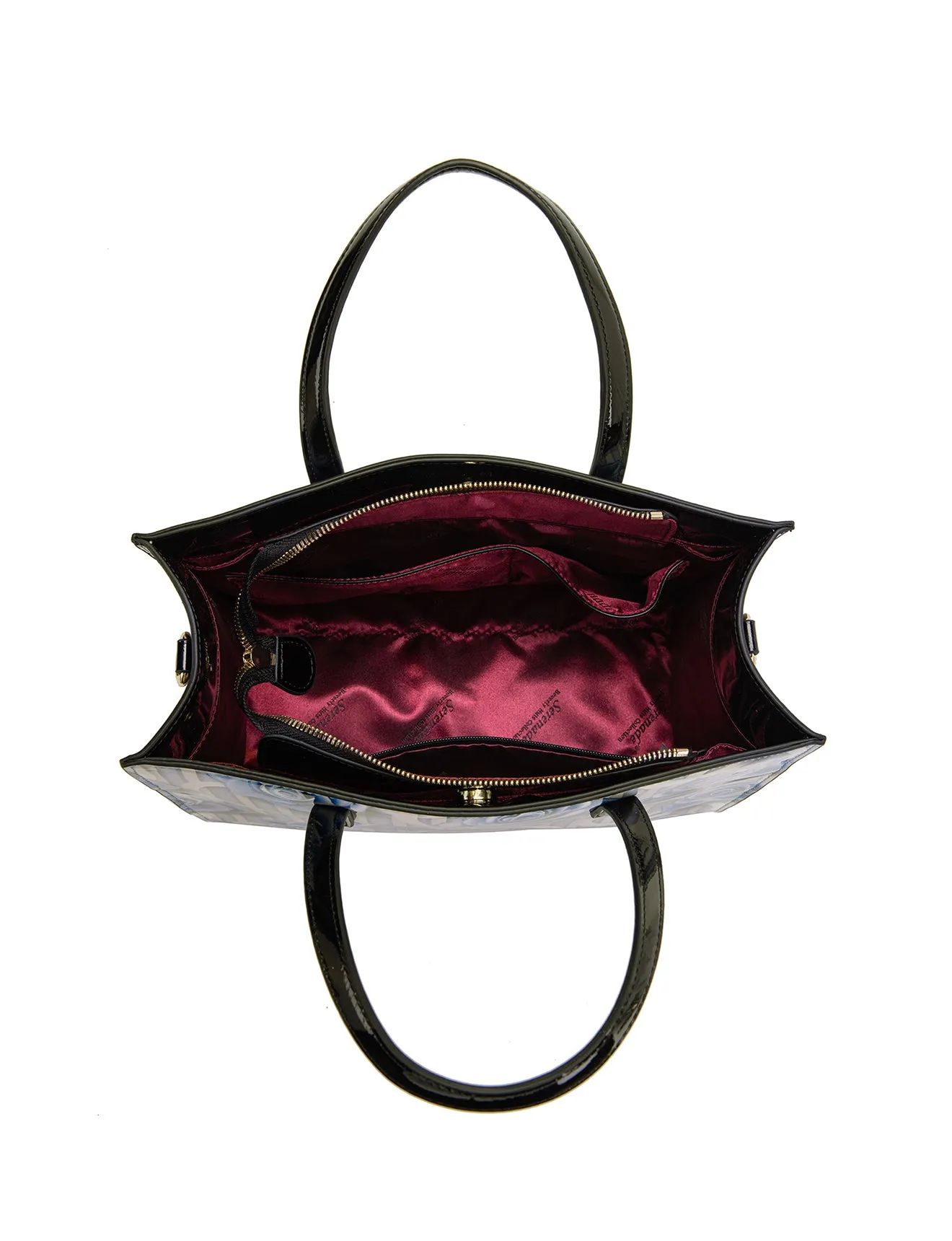 ANNABELLE PATENT LEATHER GRIP HANDLE BAG- SF22-0821
