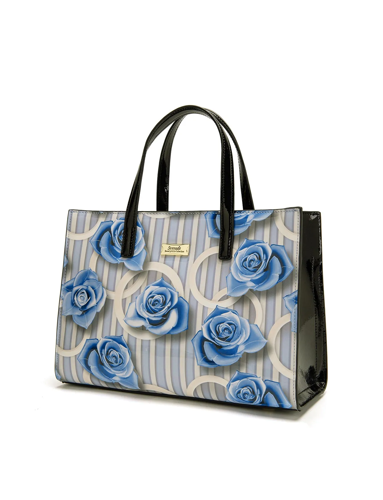 ANNABELLE PATENT LEATHER GRIP HANDLE BAG- SF22-0821