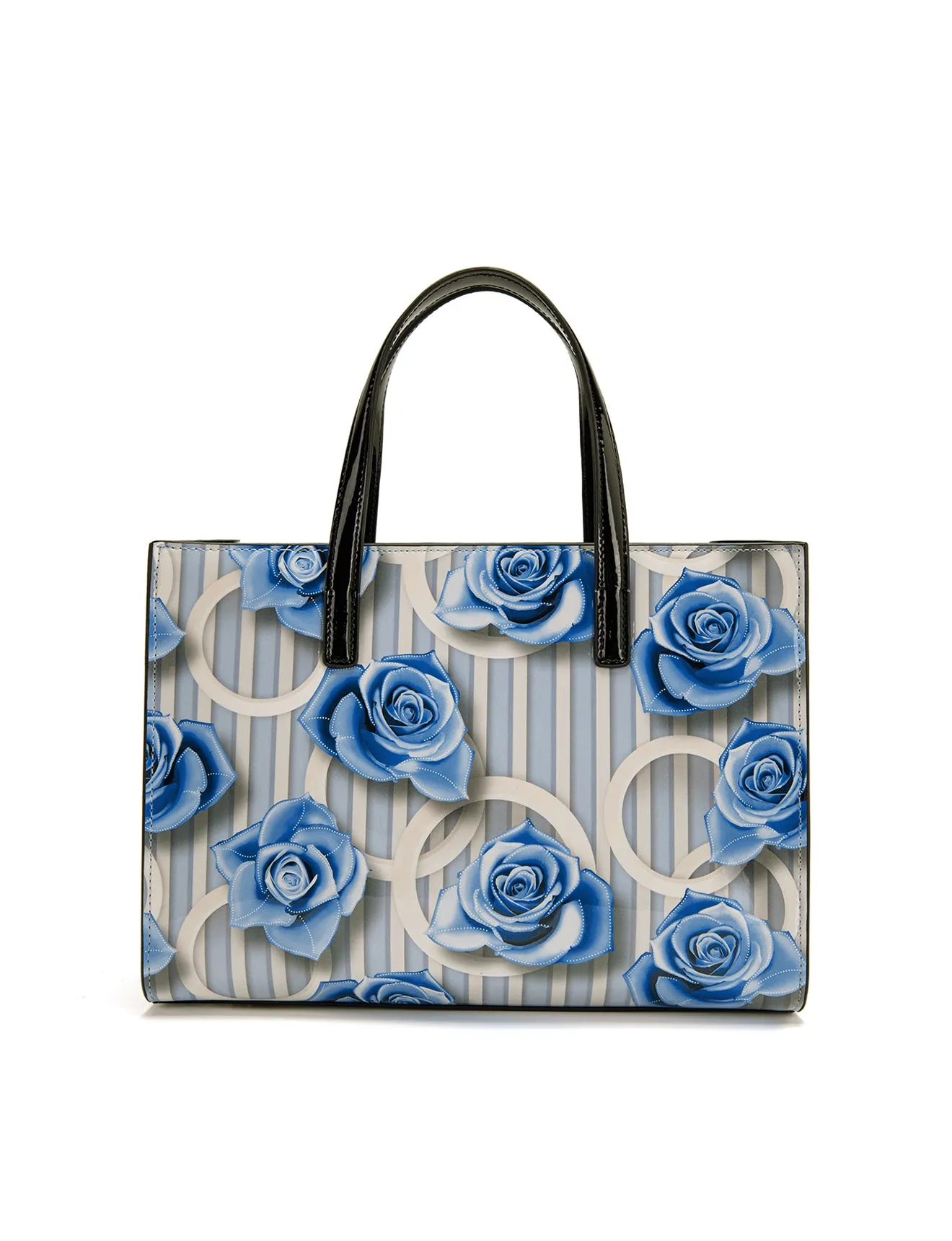 ANNABELLE PATENT LEATHER GRIP HANDLE BAG- SF22-0821