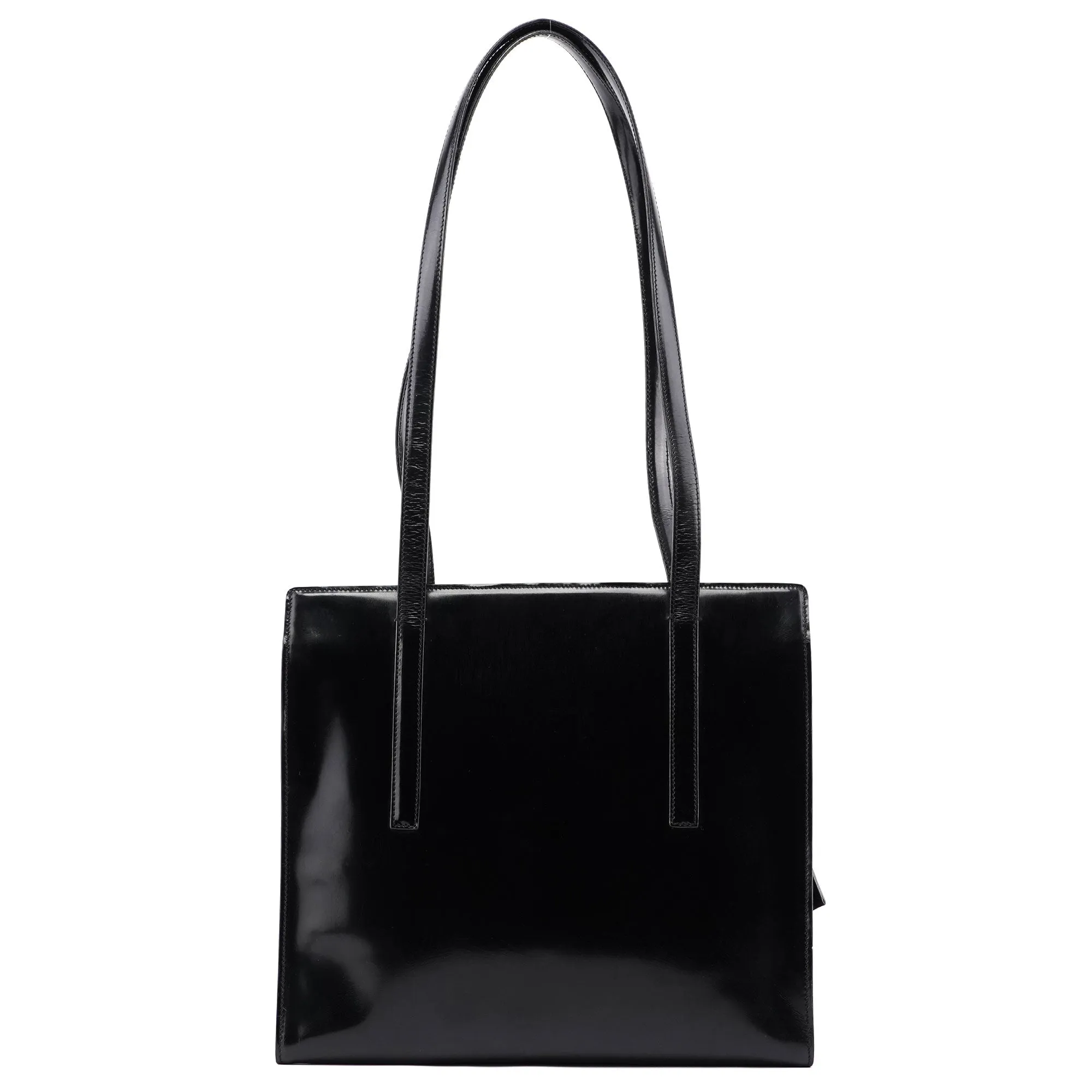 B6010 Black Spazzolato Tote Bag