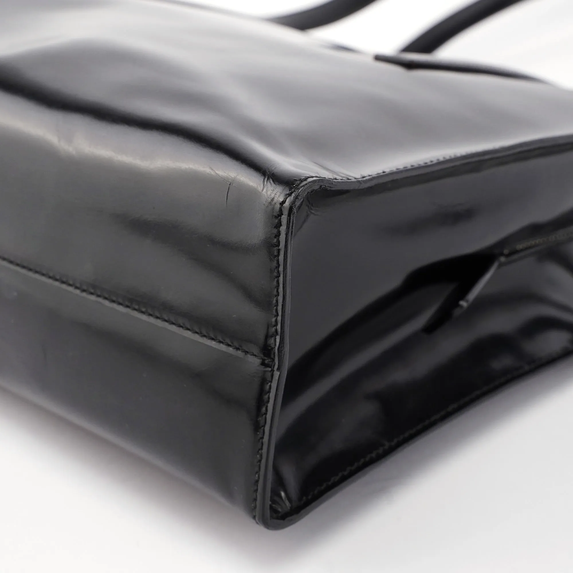 B6010 Black Spazzolato Tote Bag