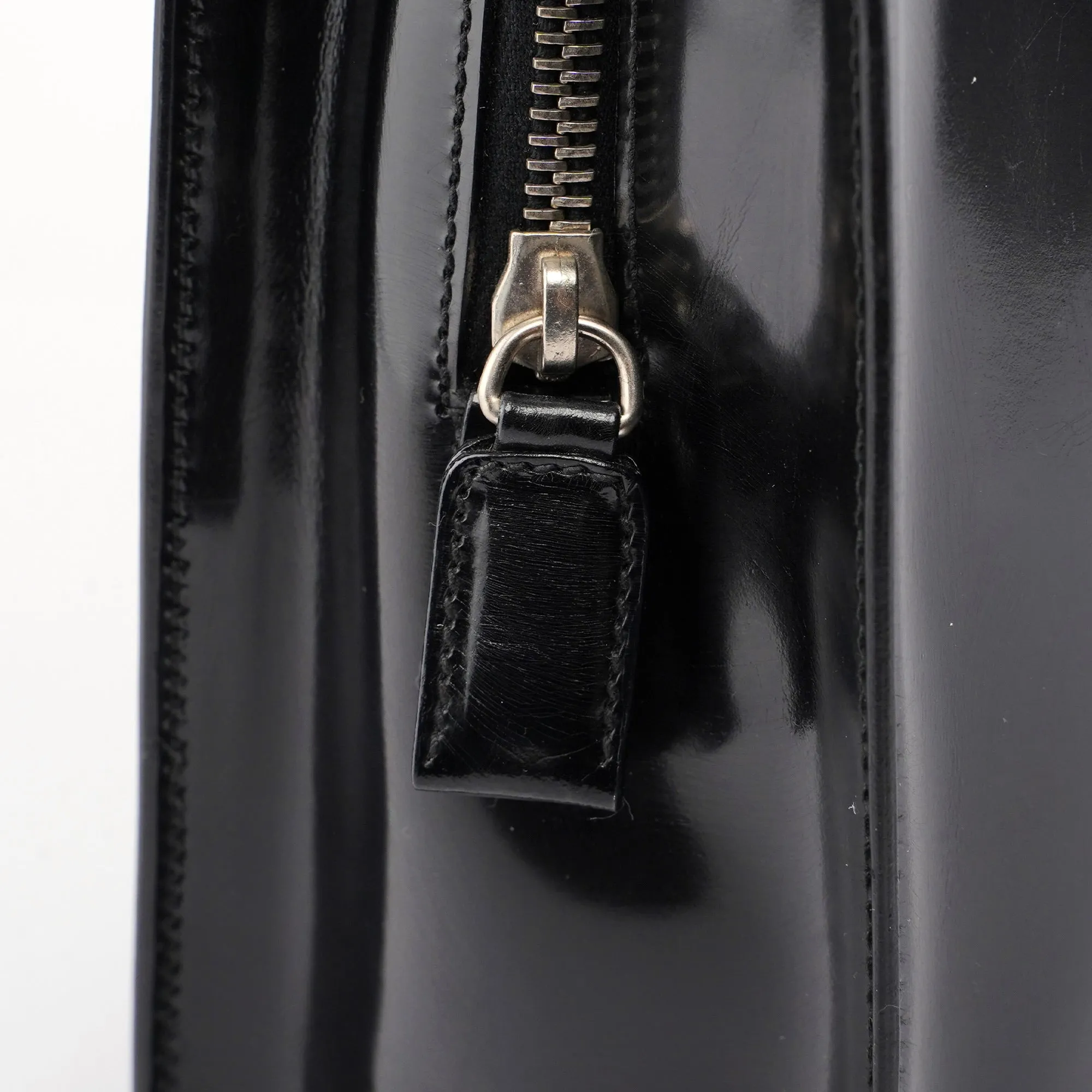 B6010 Black Spazzolato Tote Bag