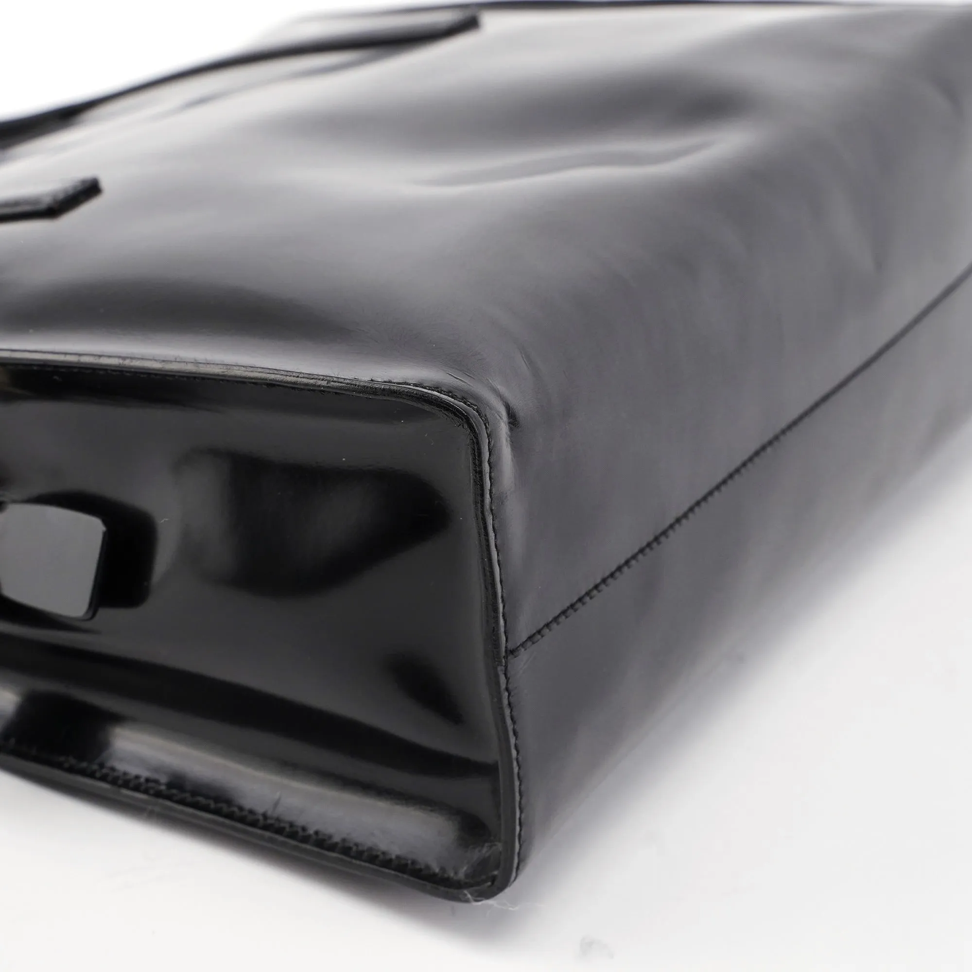 B6010 Black Spazzolato Tote Bag