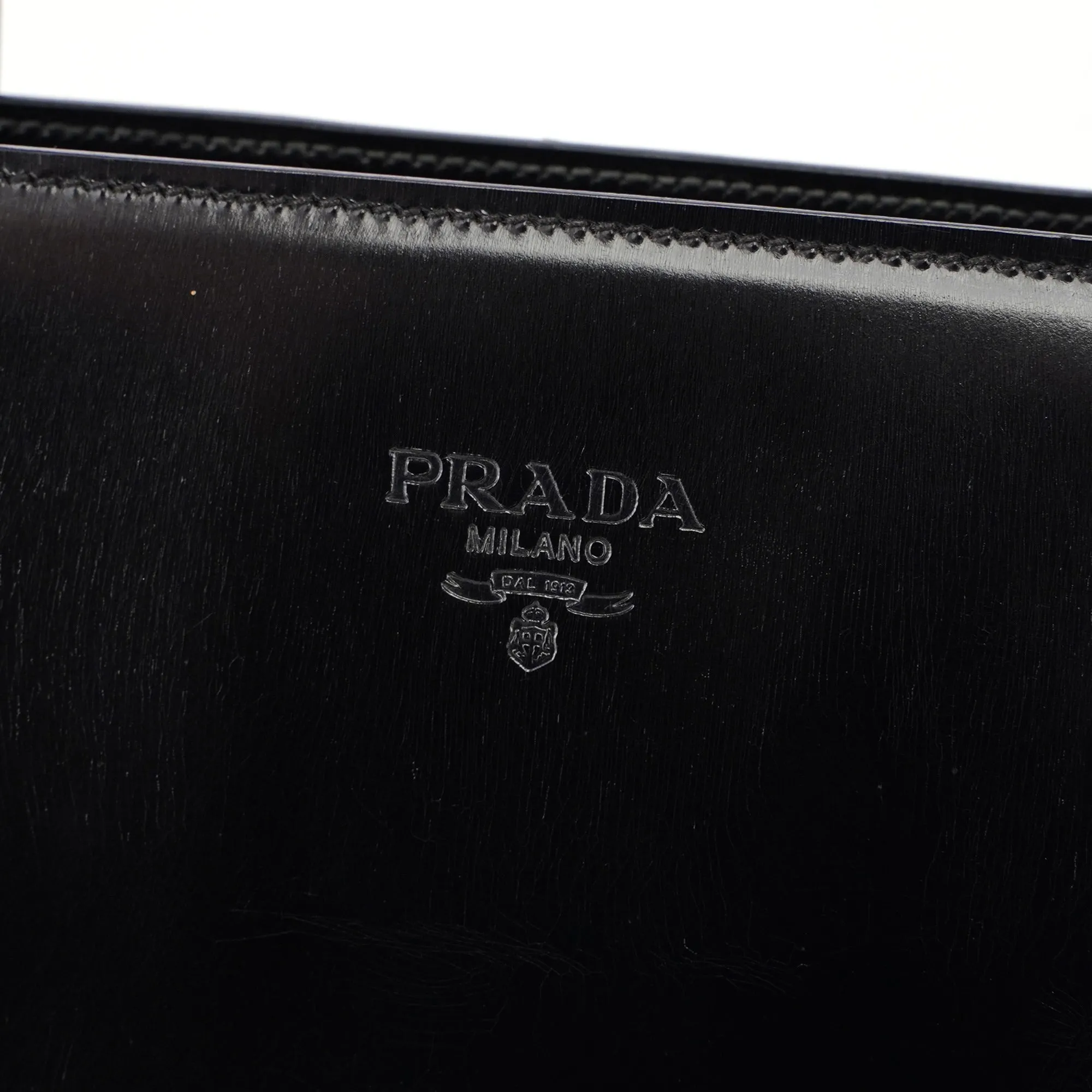 B6010 Black Spazzolato Tote Bag
