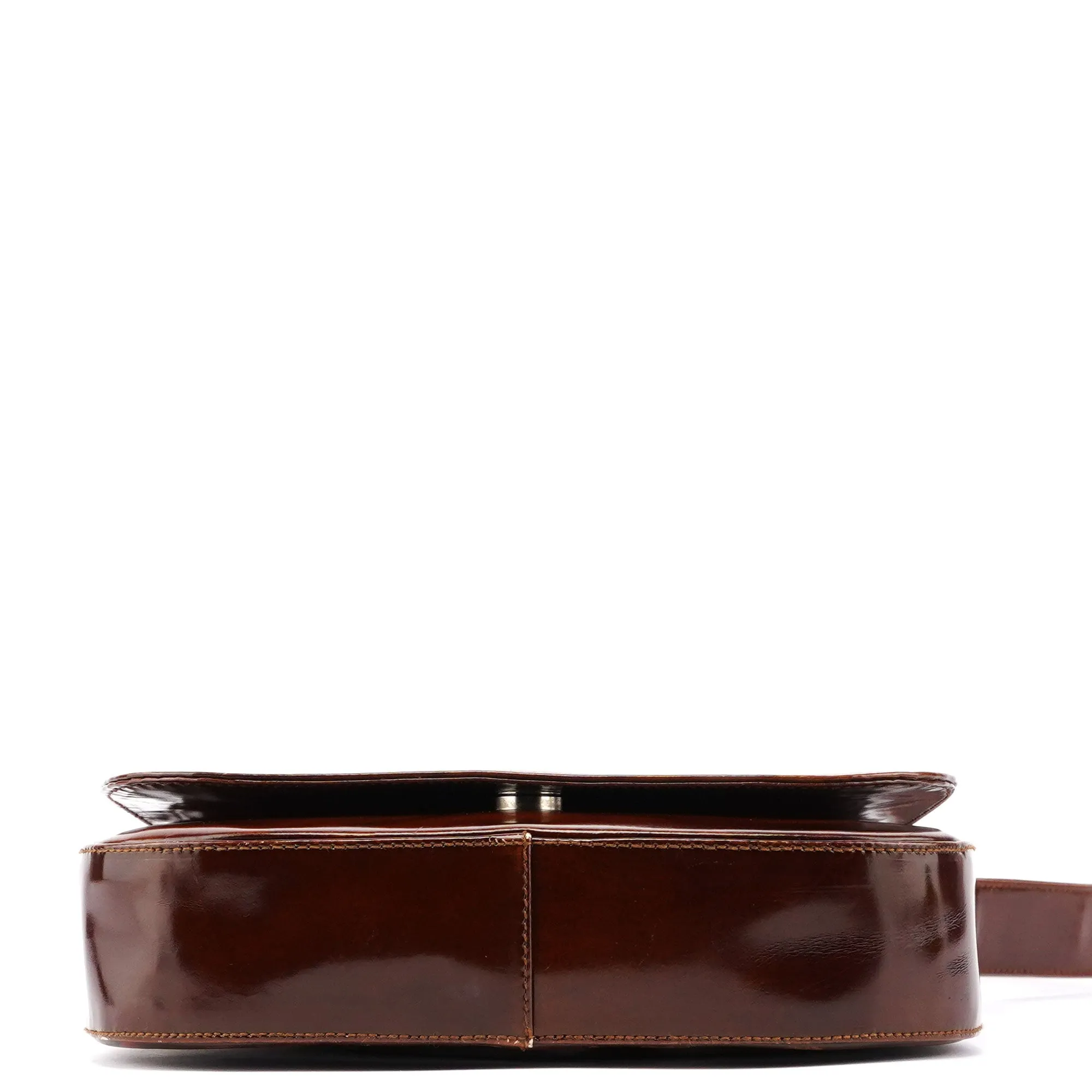 B6680 Brown Stampa Giraffa Shoulder Bag