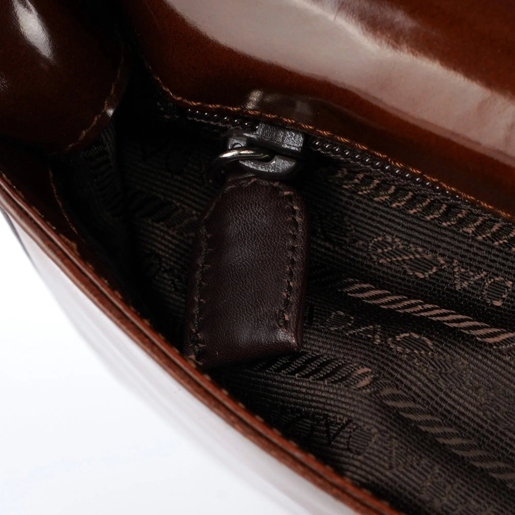 B6680 Brown Stampa Giraffa Shoulder Bag