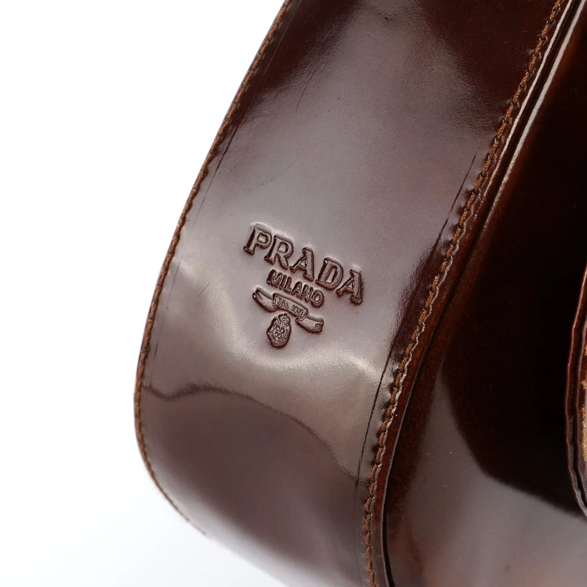 B6680 Brown Stampa Giraffa Shoulder Bag