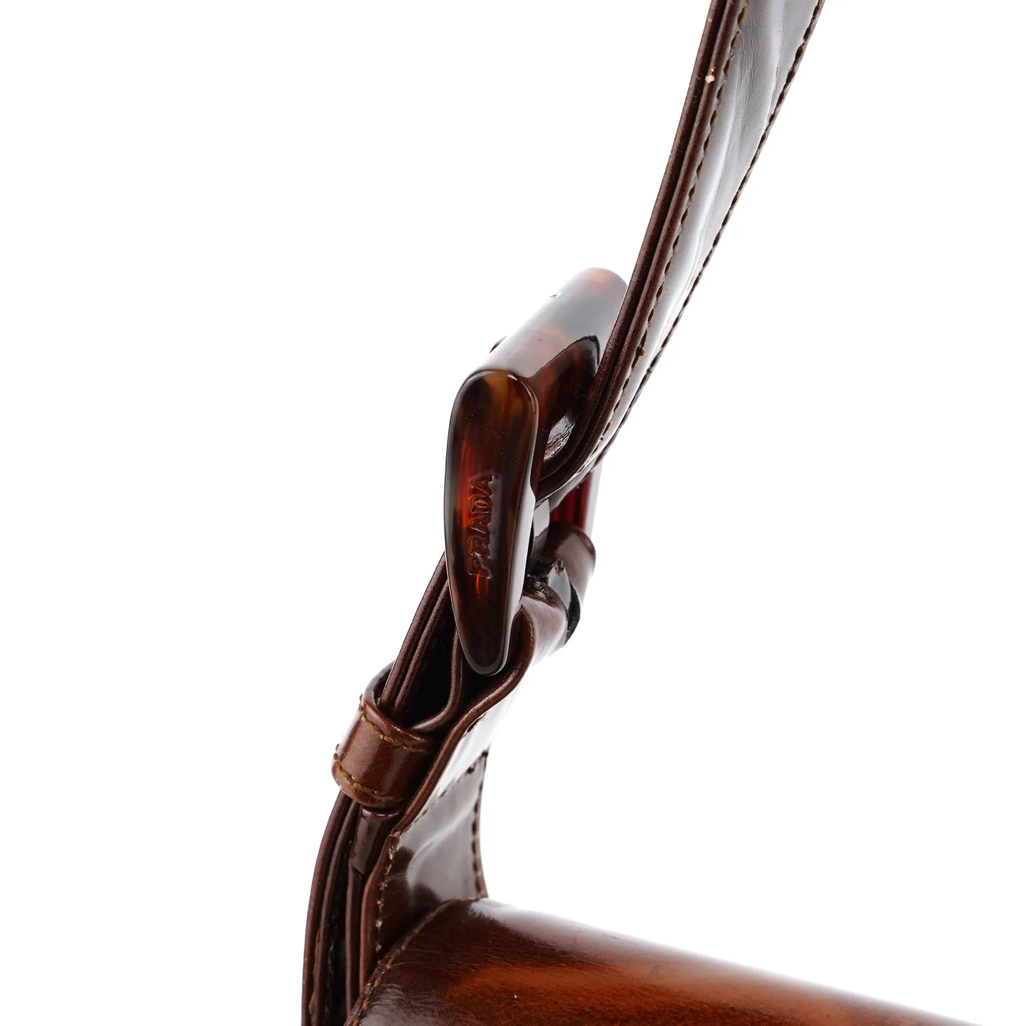B6680 Brown Stampa Giraffa Shoulder Bag