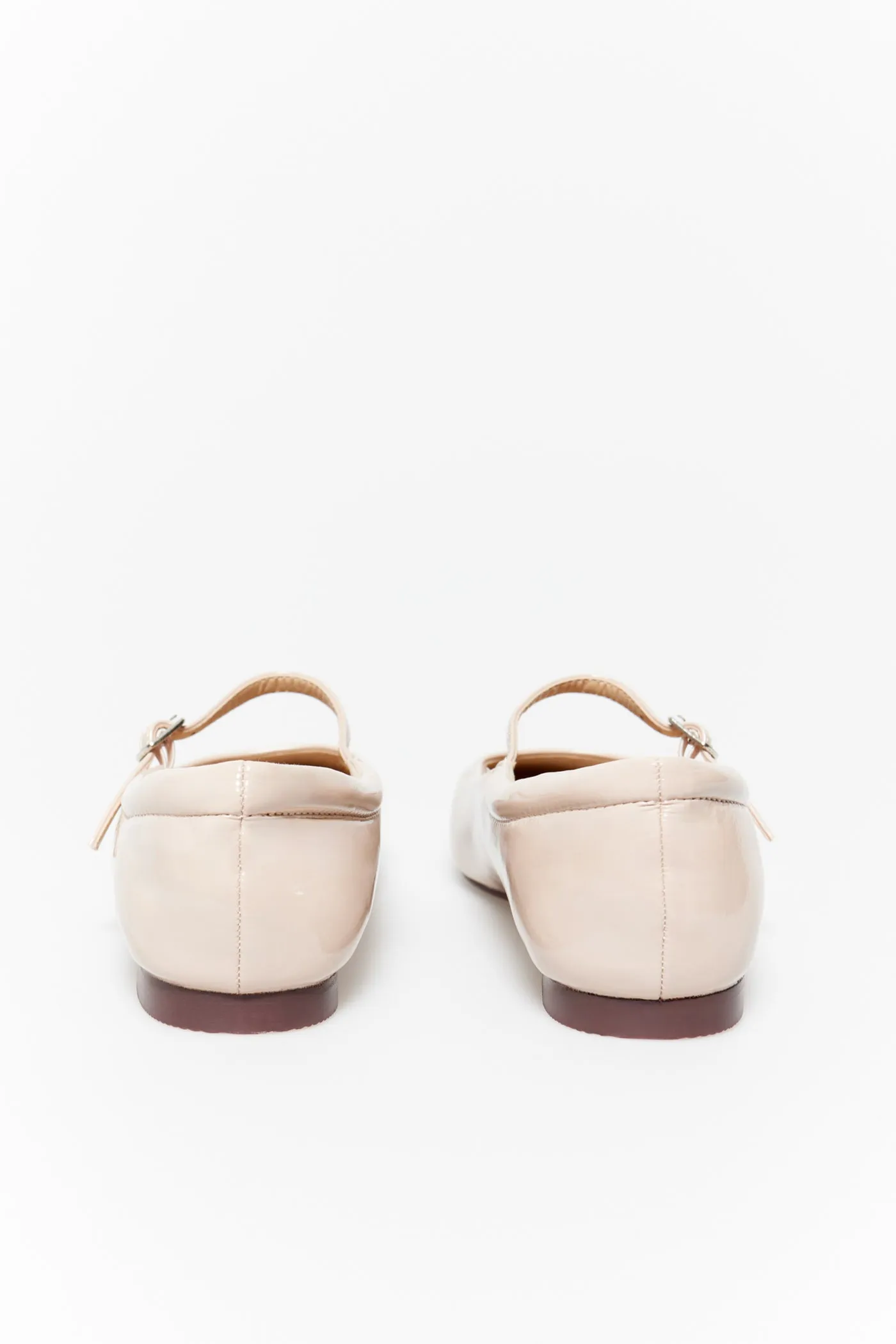 Basic Patent Leather Mary Jane - Nude