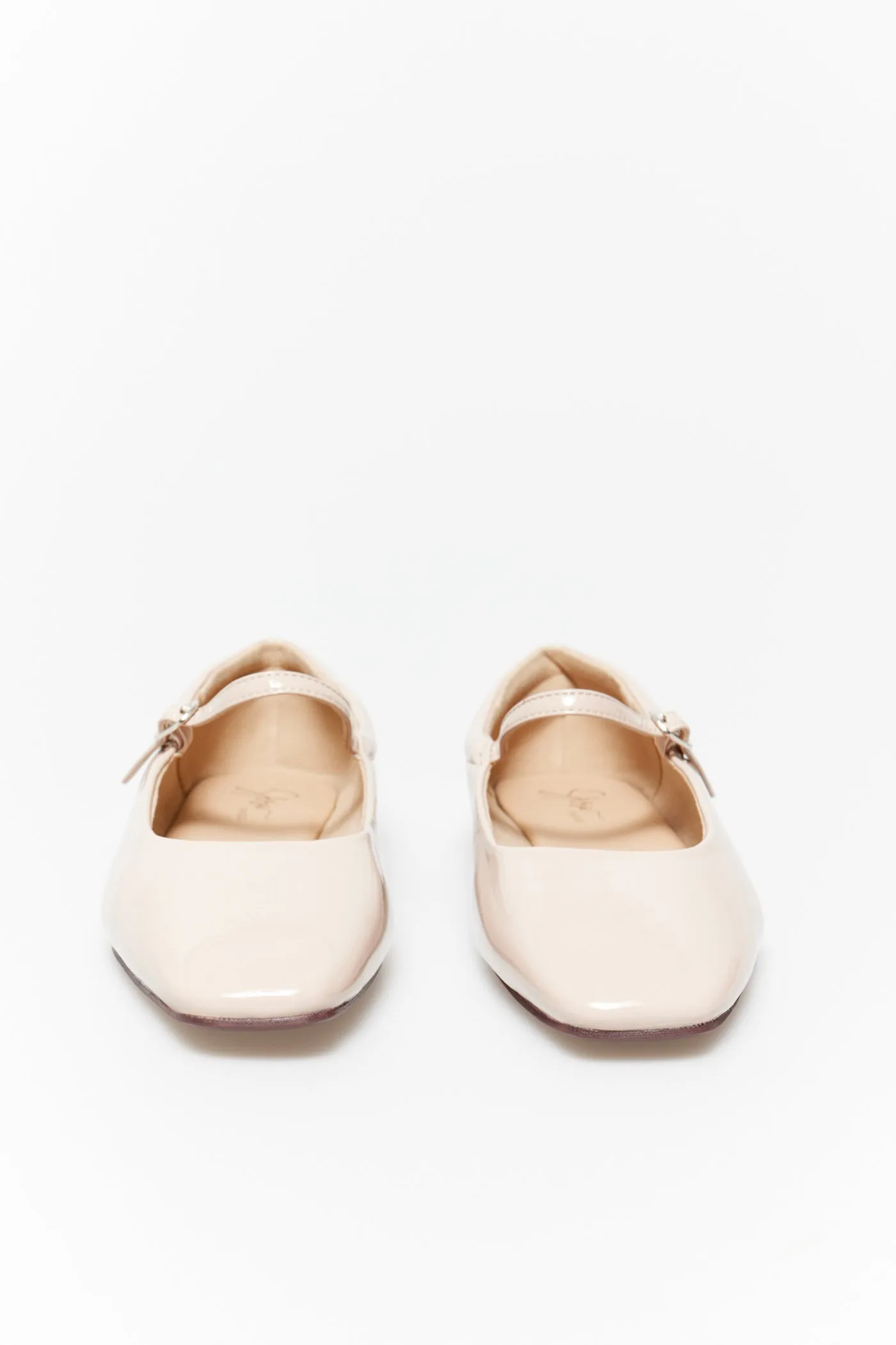 Basic Patent Leather Mary Jane - Nude