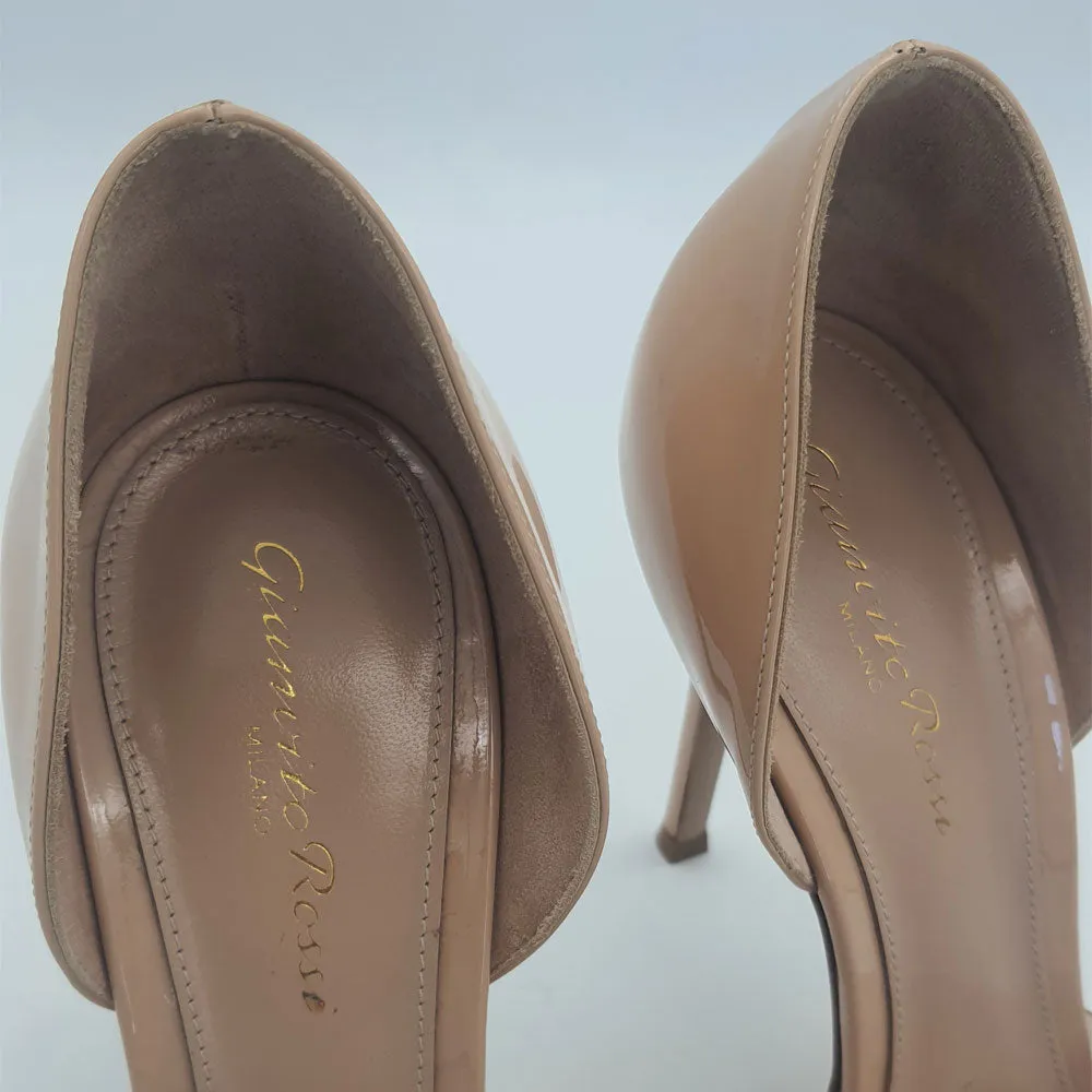 Beige Plexi Pumps