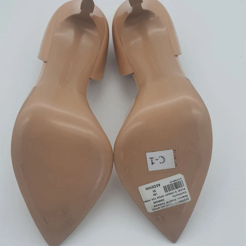 Beige Plexi Pumps