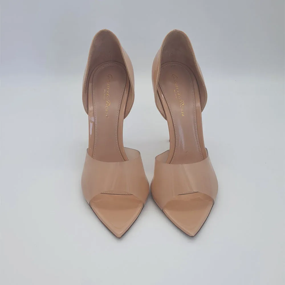 Beige Plexi Pumps