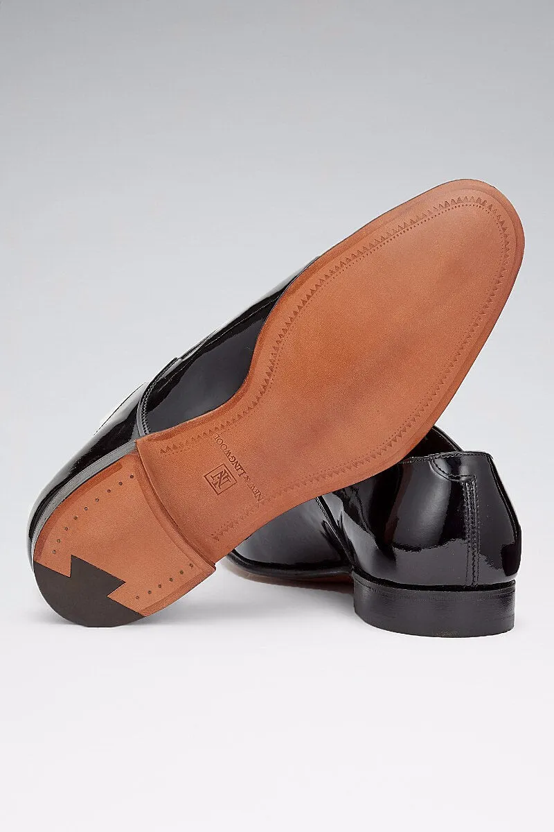 Black 6 Tie Patent Leather Dress Shoes