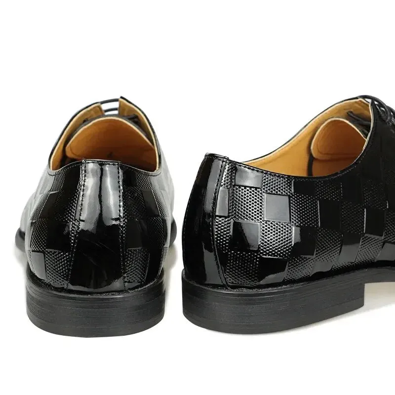 Black Leather Dress Shoes Men