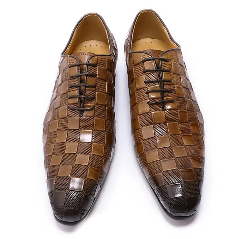 Black Leather Dress Shoes Men