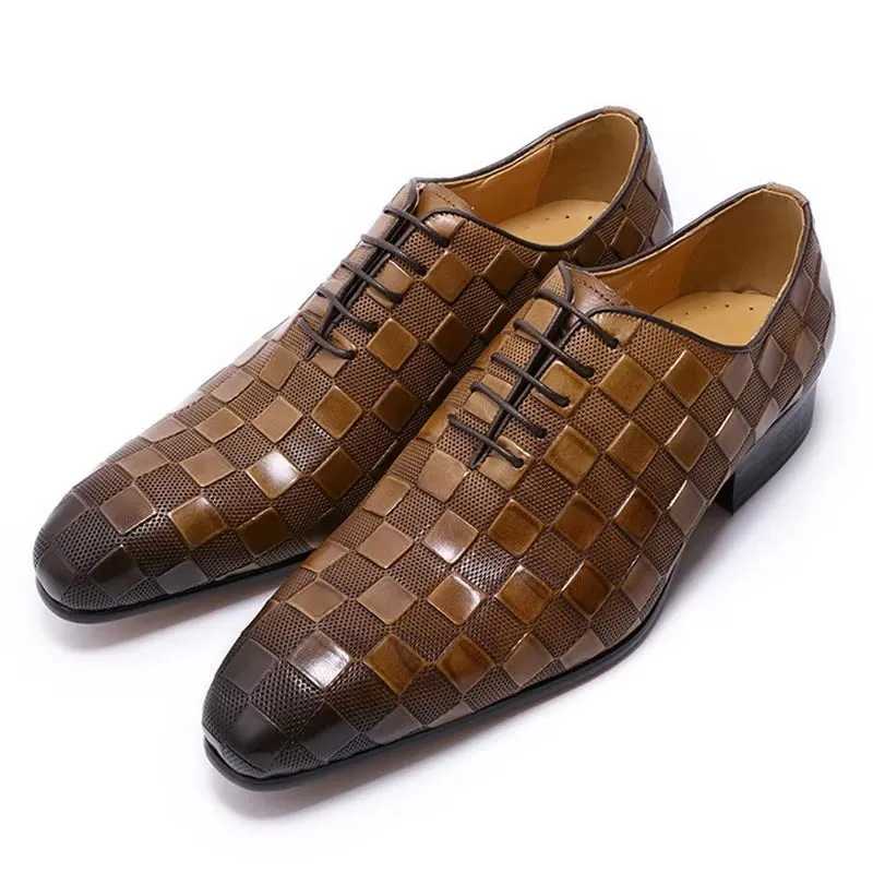 Black Leather Dress Shoes Men