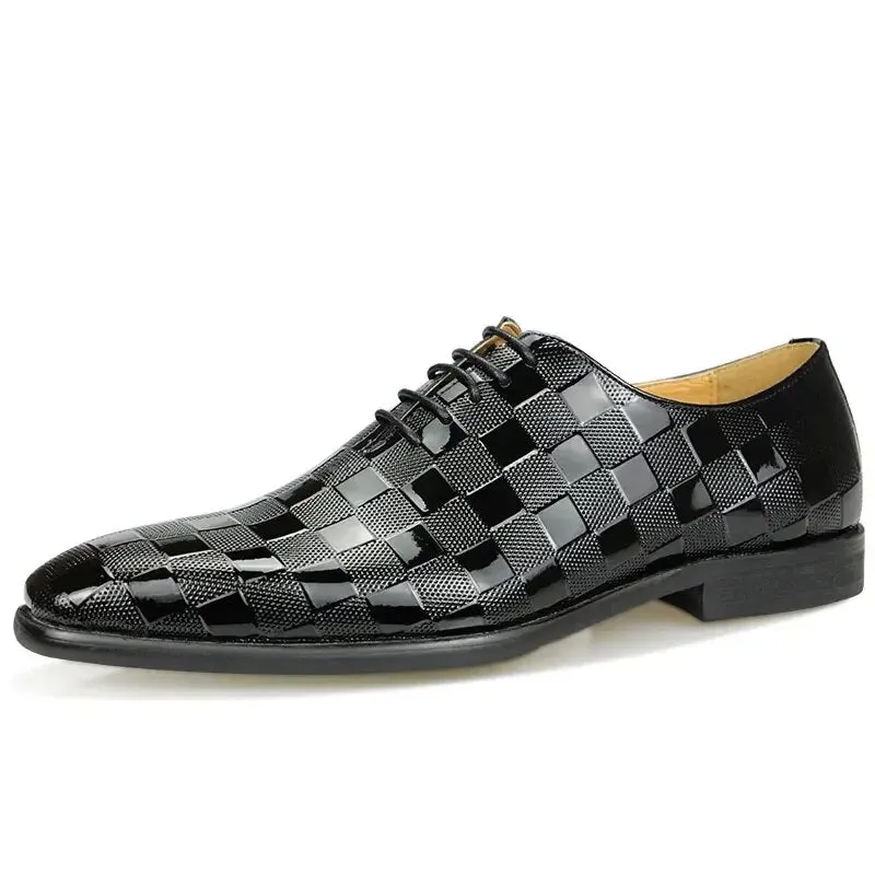 Black Leather Dress Shoes Men