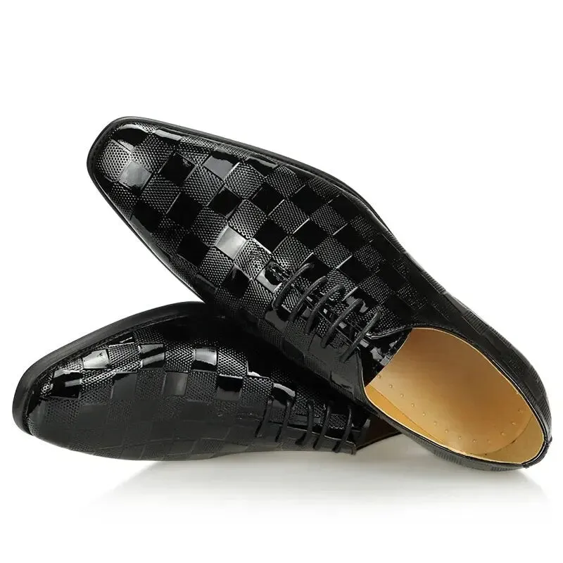 Black Leather Dress Shoes Men