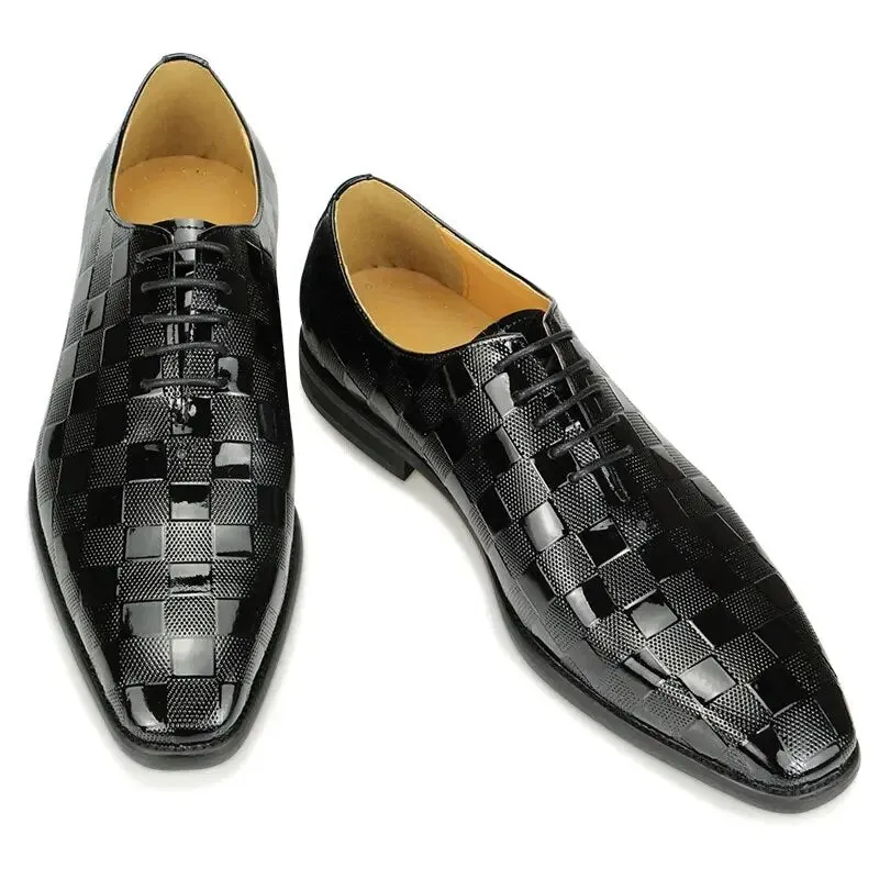 Black Leather Dress Shoes Men