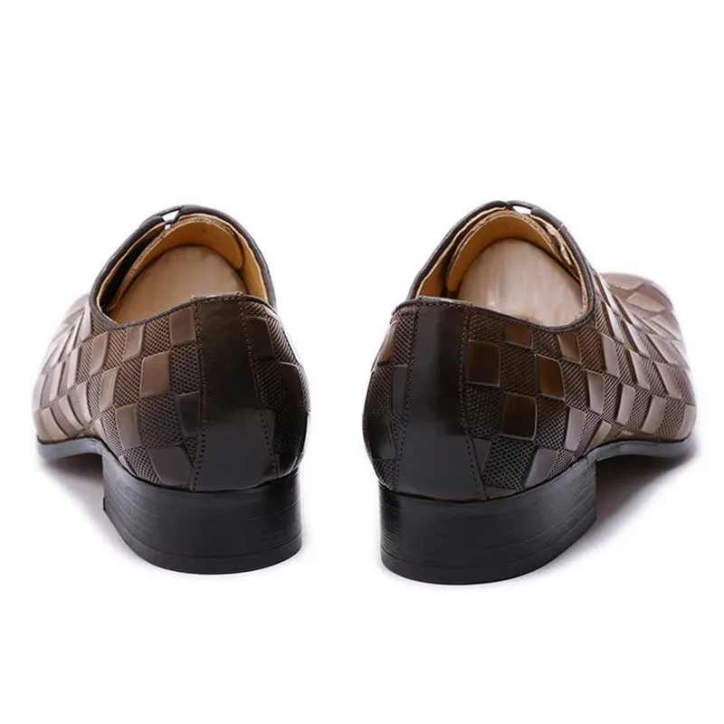 Black Leather Dress Shoes Men