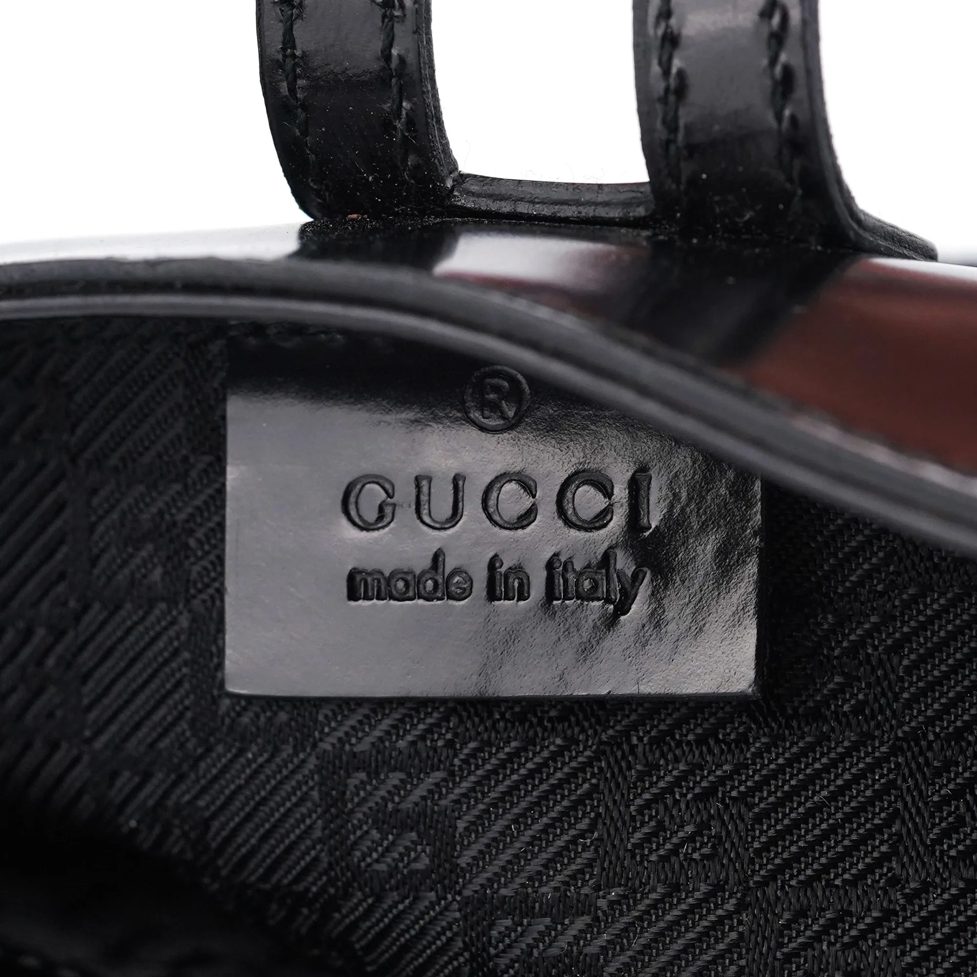 Black Patent Leather Jackie Shoulder Bag
