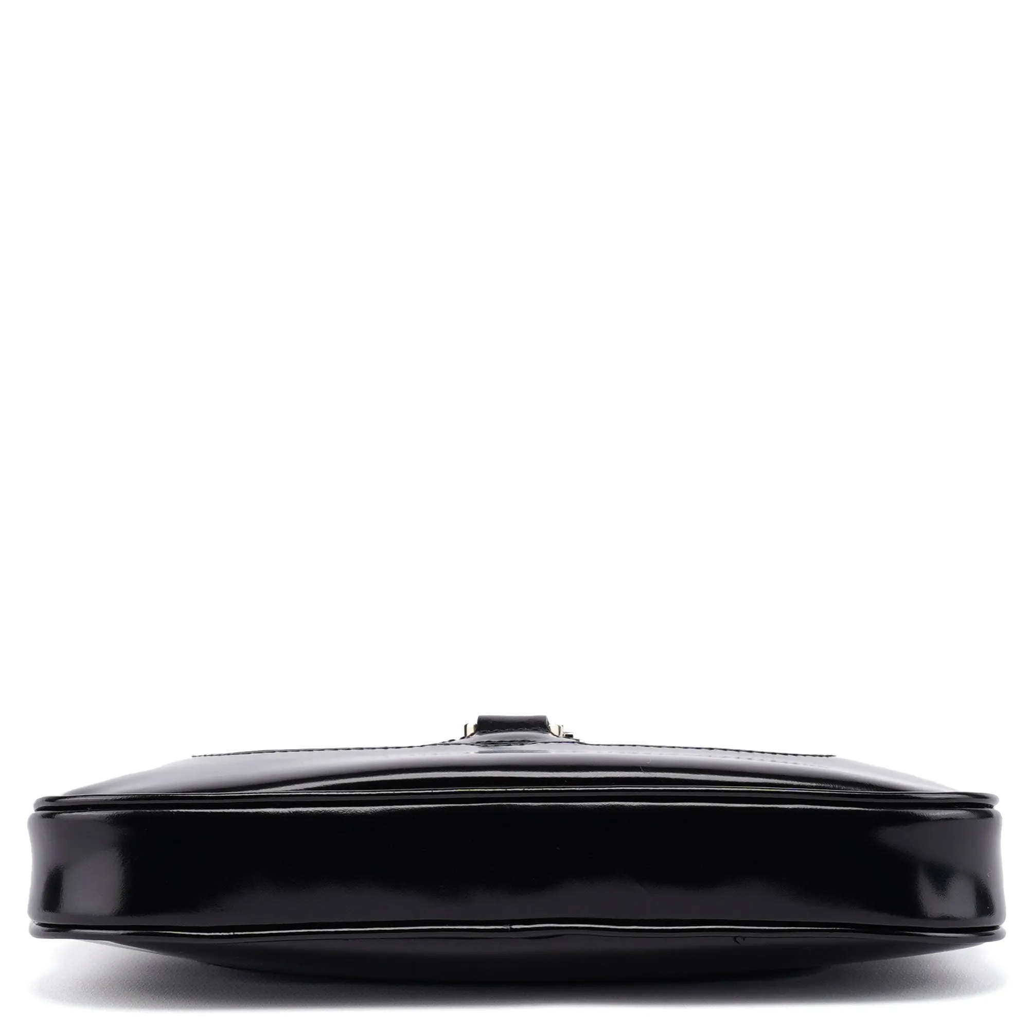 Black Patent Leather Jackie Shoulder Bag