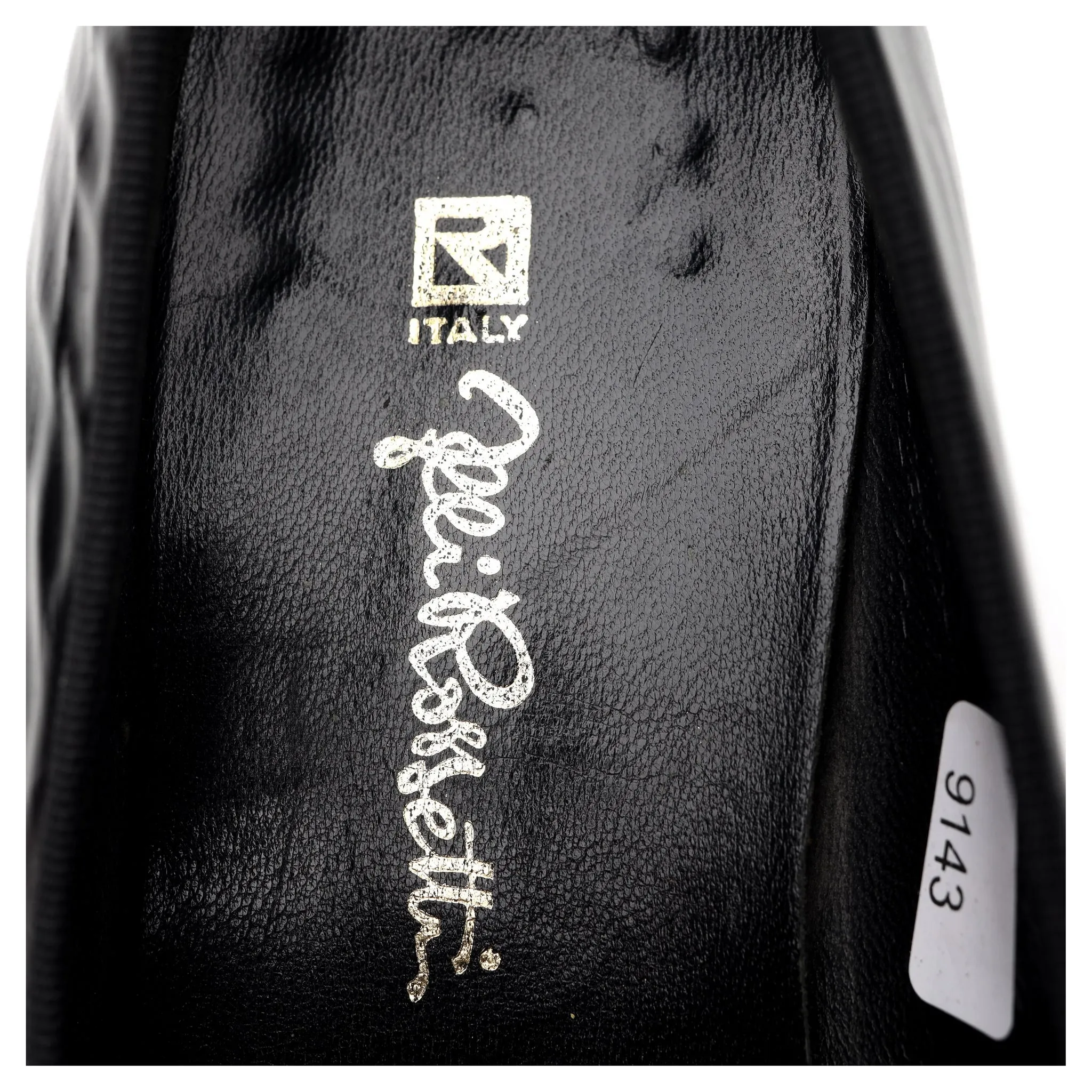 Black Patent Leather Opera Pumps Slippers UK 9.5 D