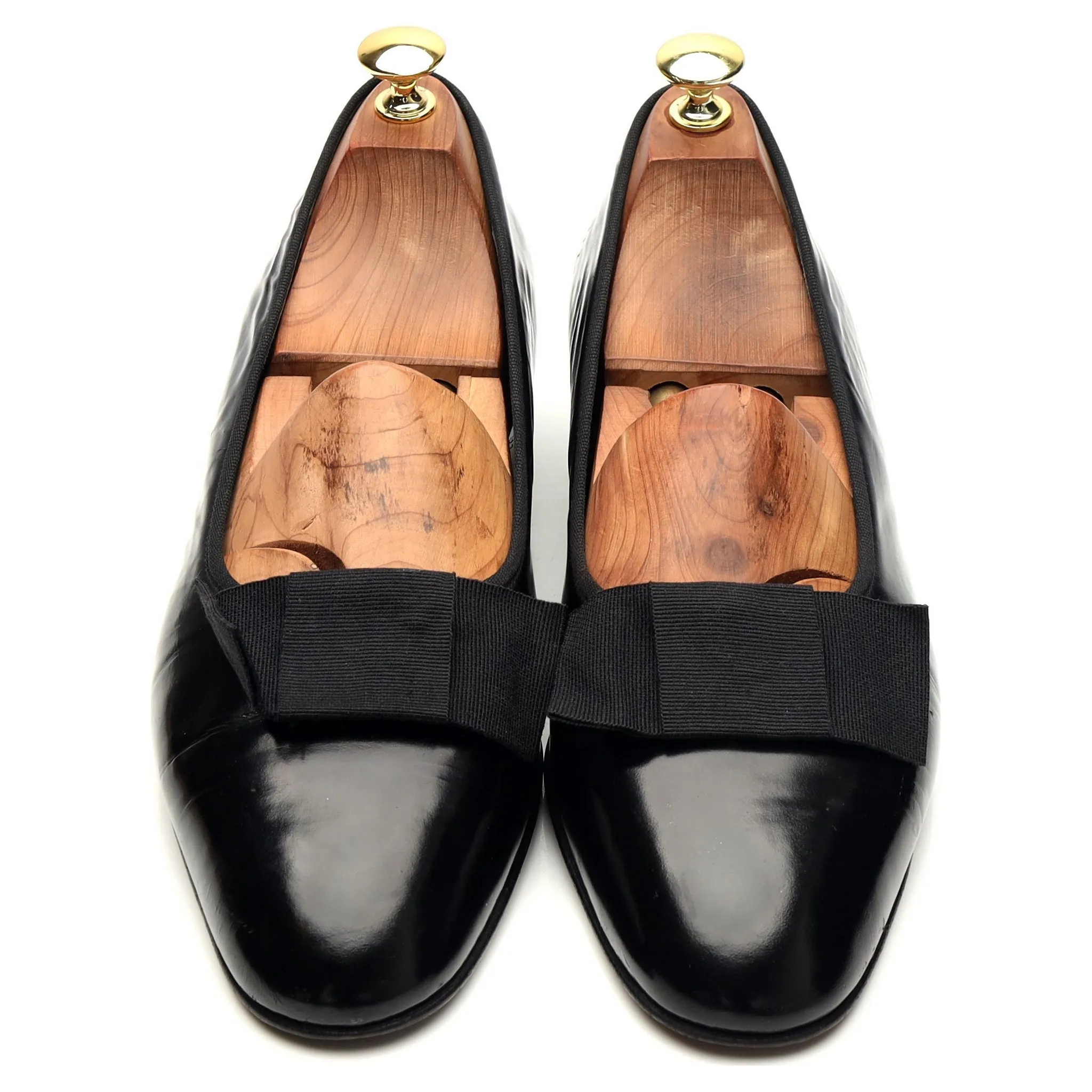 Black Patent Leather Opera Pumps Slippers UK 9.5 D