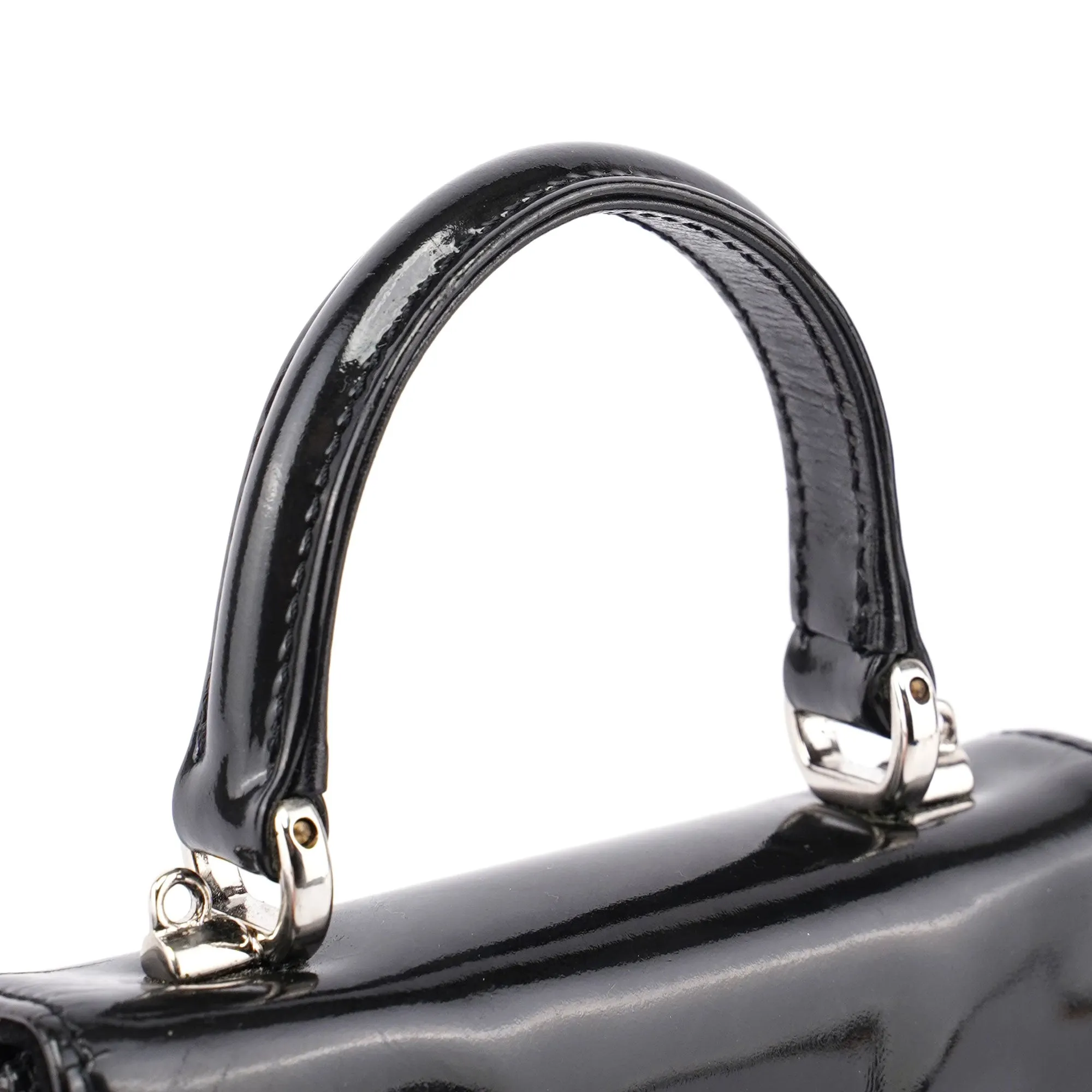Black Patent Micro Ladylock
