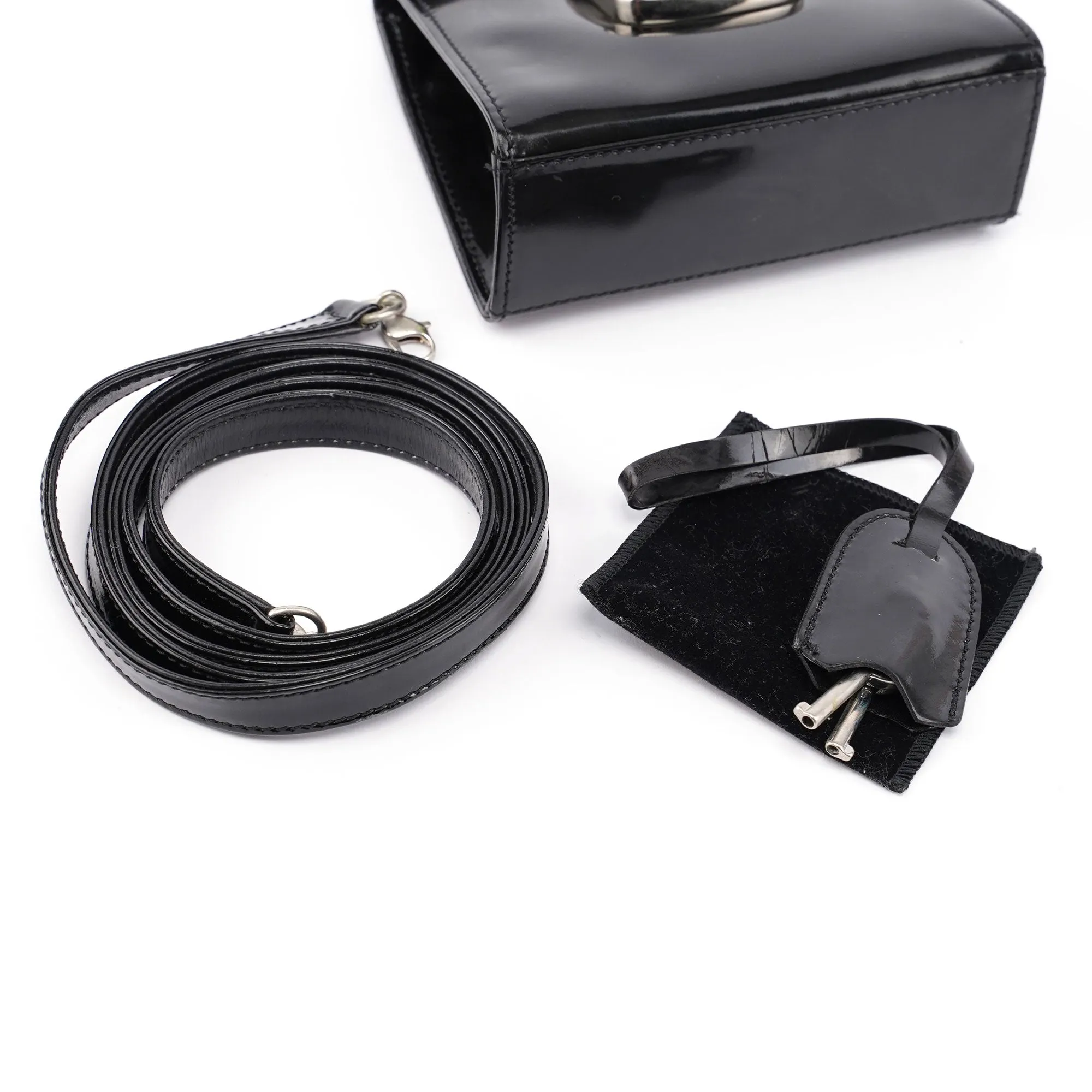 Black Patent Micro Ladylock
