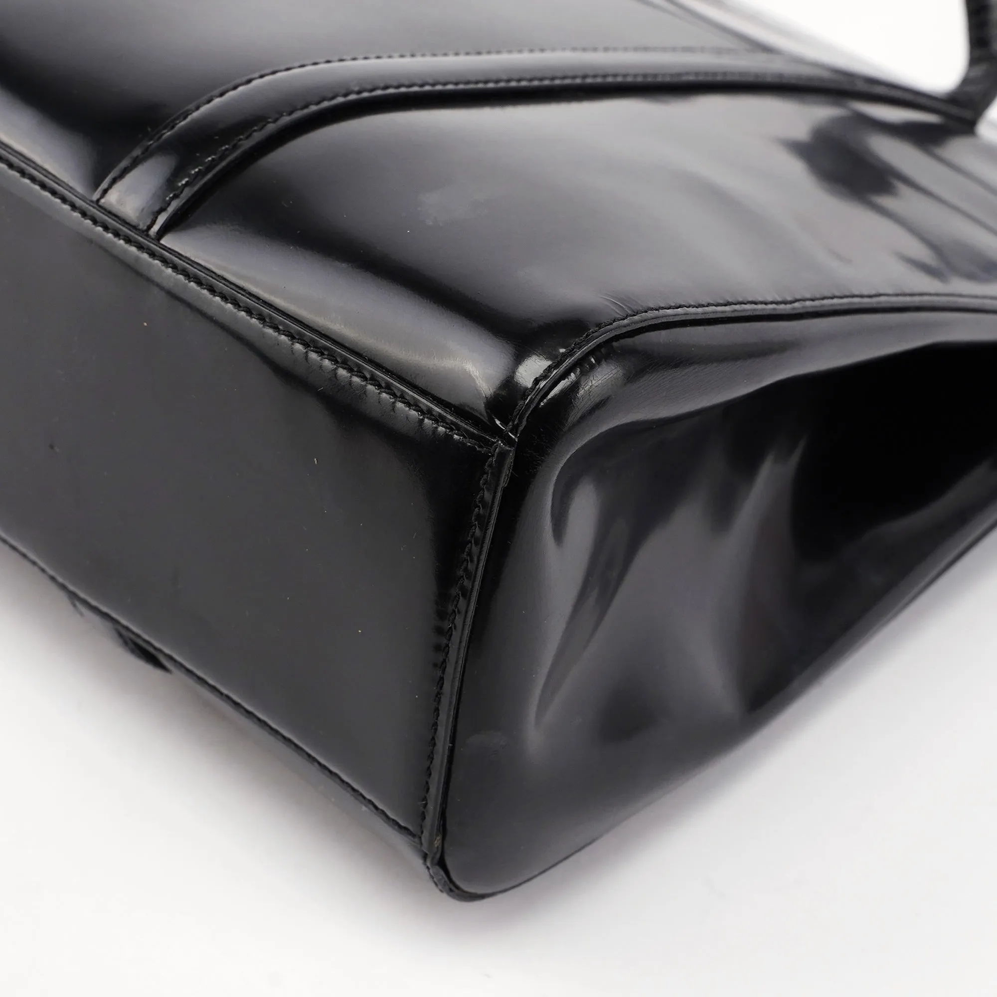 Black Spazzolato Tote Bag