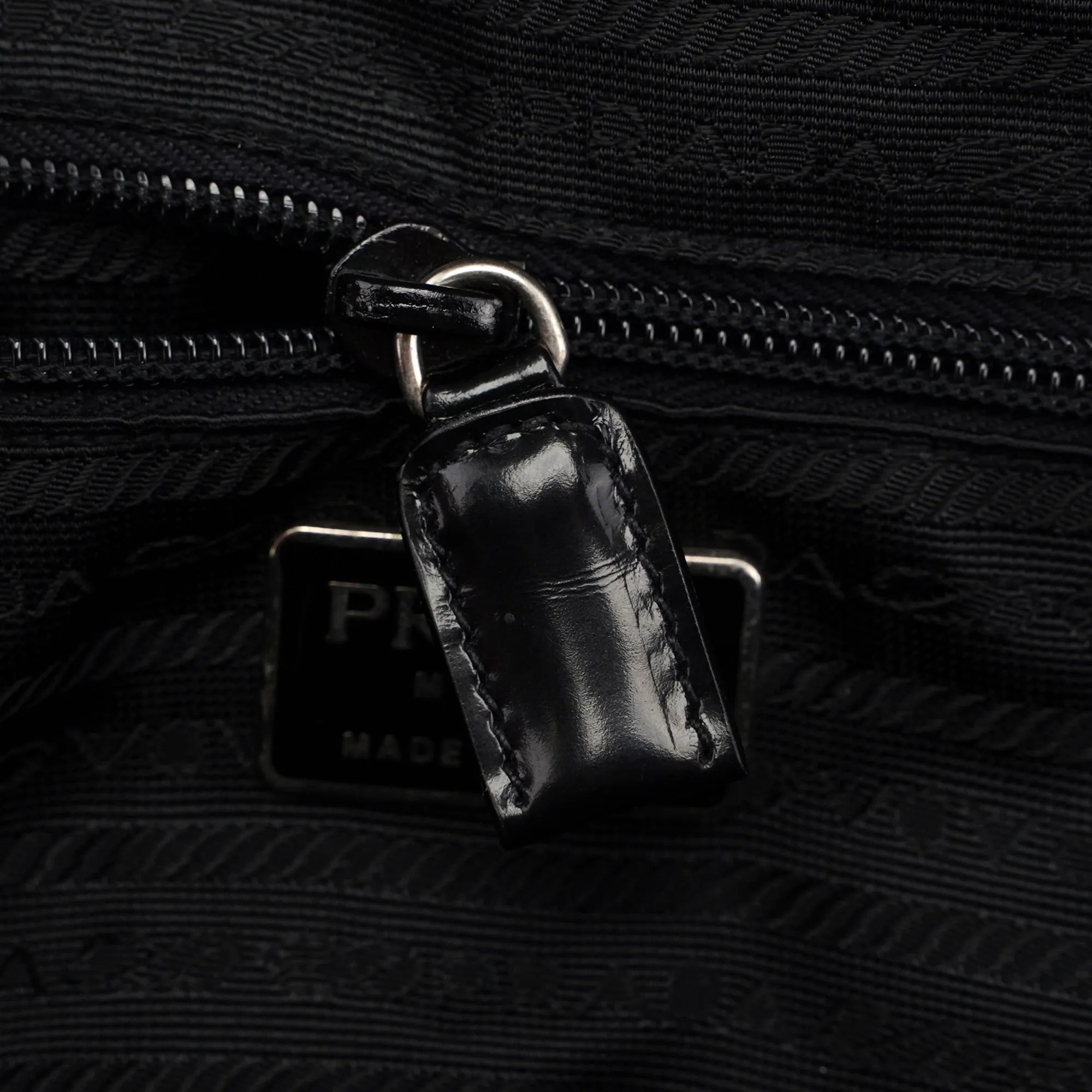 Black Spazzolato Tote Bag