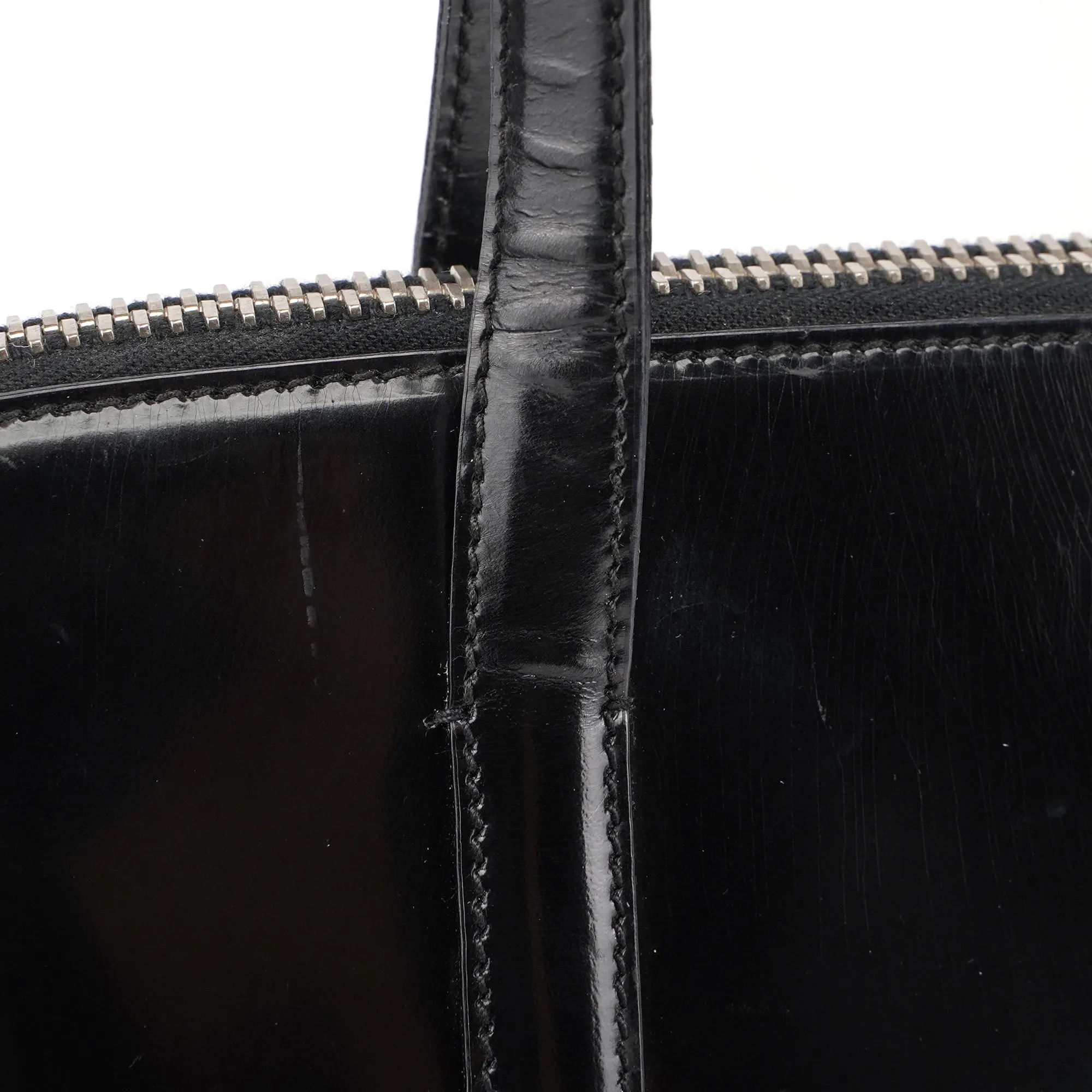 Black Spazzolato Tote Bag