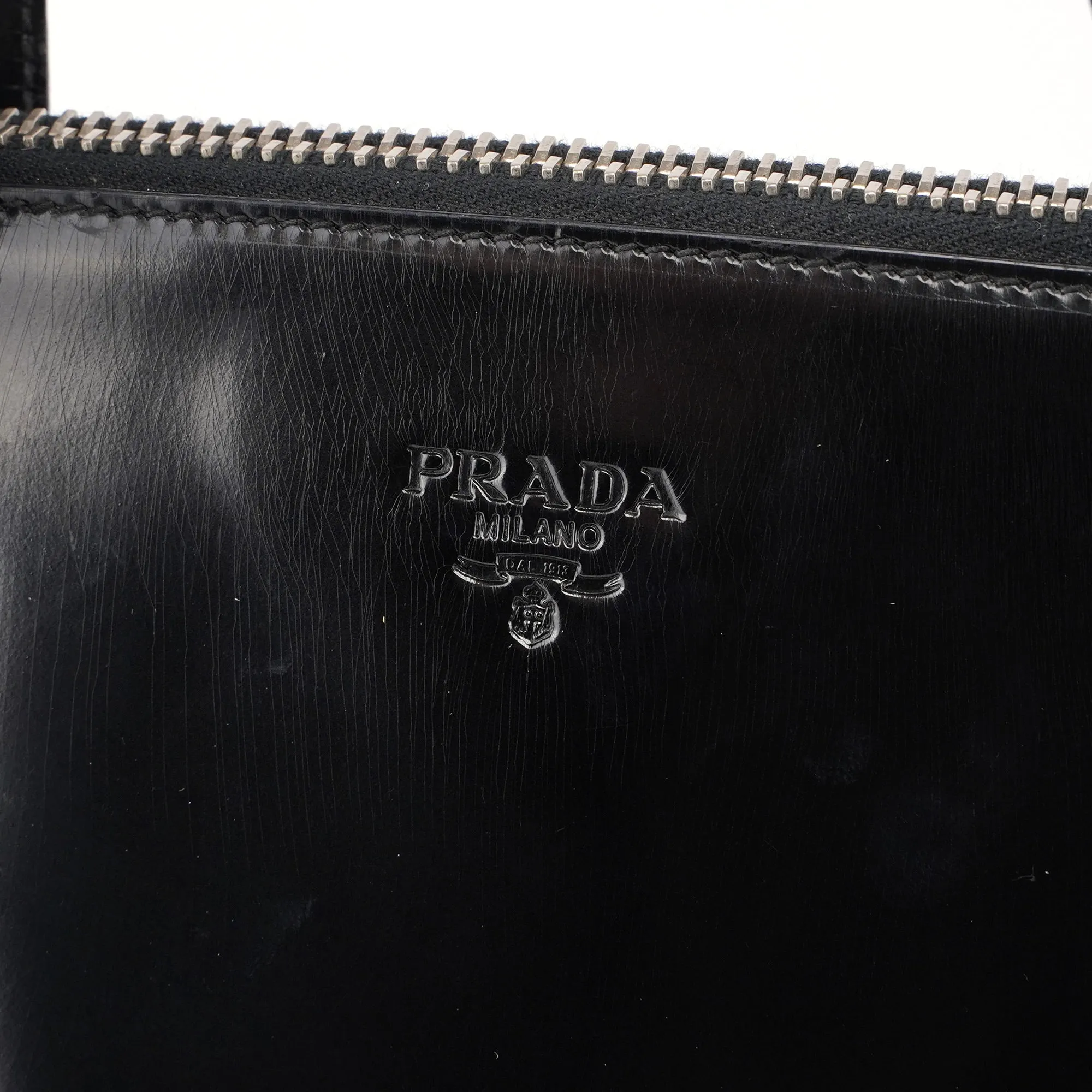 Black Spazzolato Tote Bag