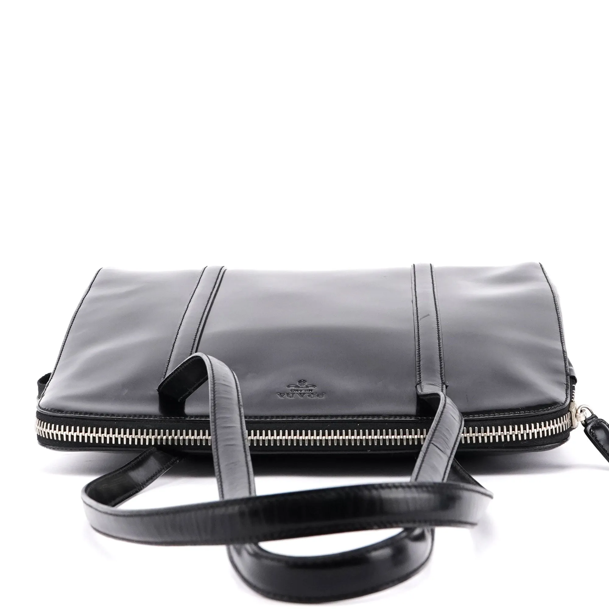 Black Spazzolato Tote Bag