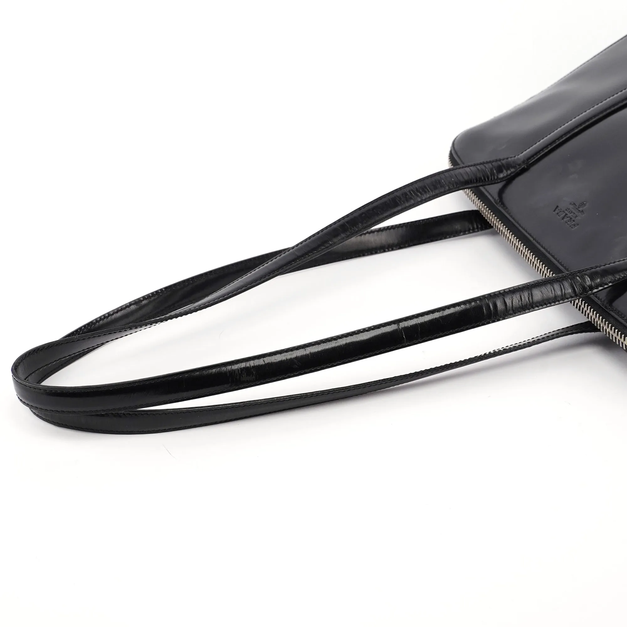 Black Spazzolato Tote Bag