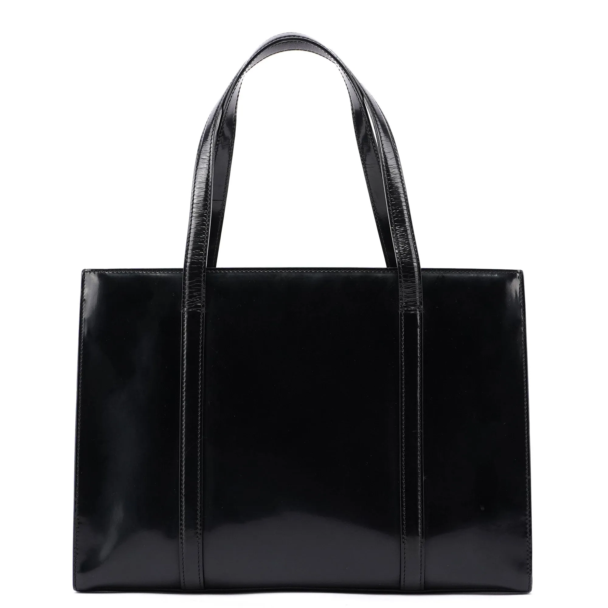 Black Spazzolato Tote