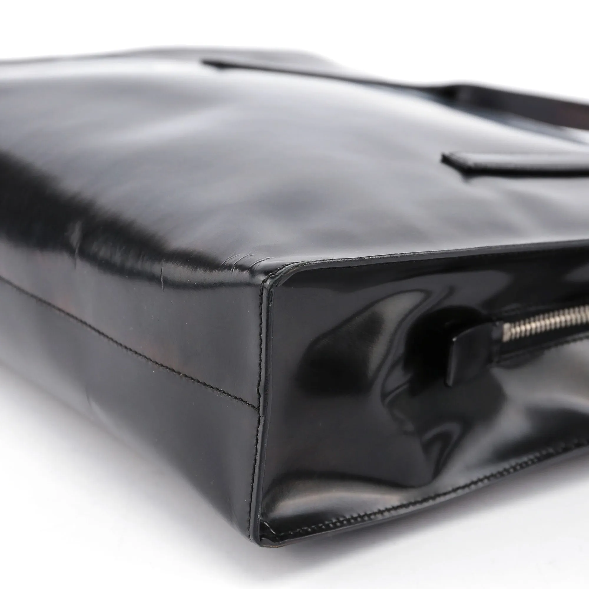 Black Spazzolato Tote