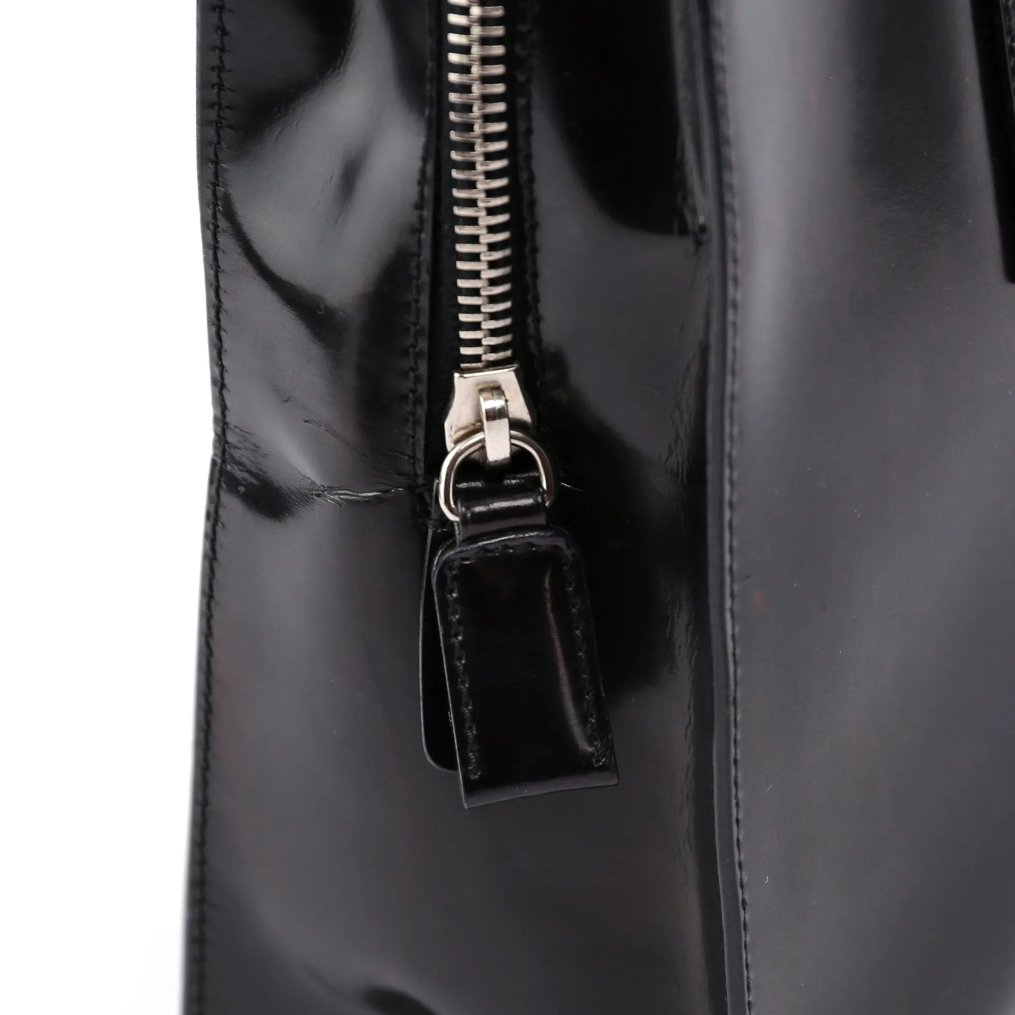 Black Spazzolato Tote