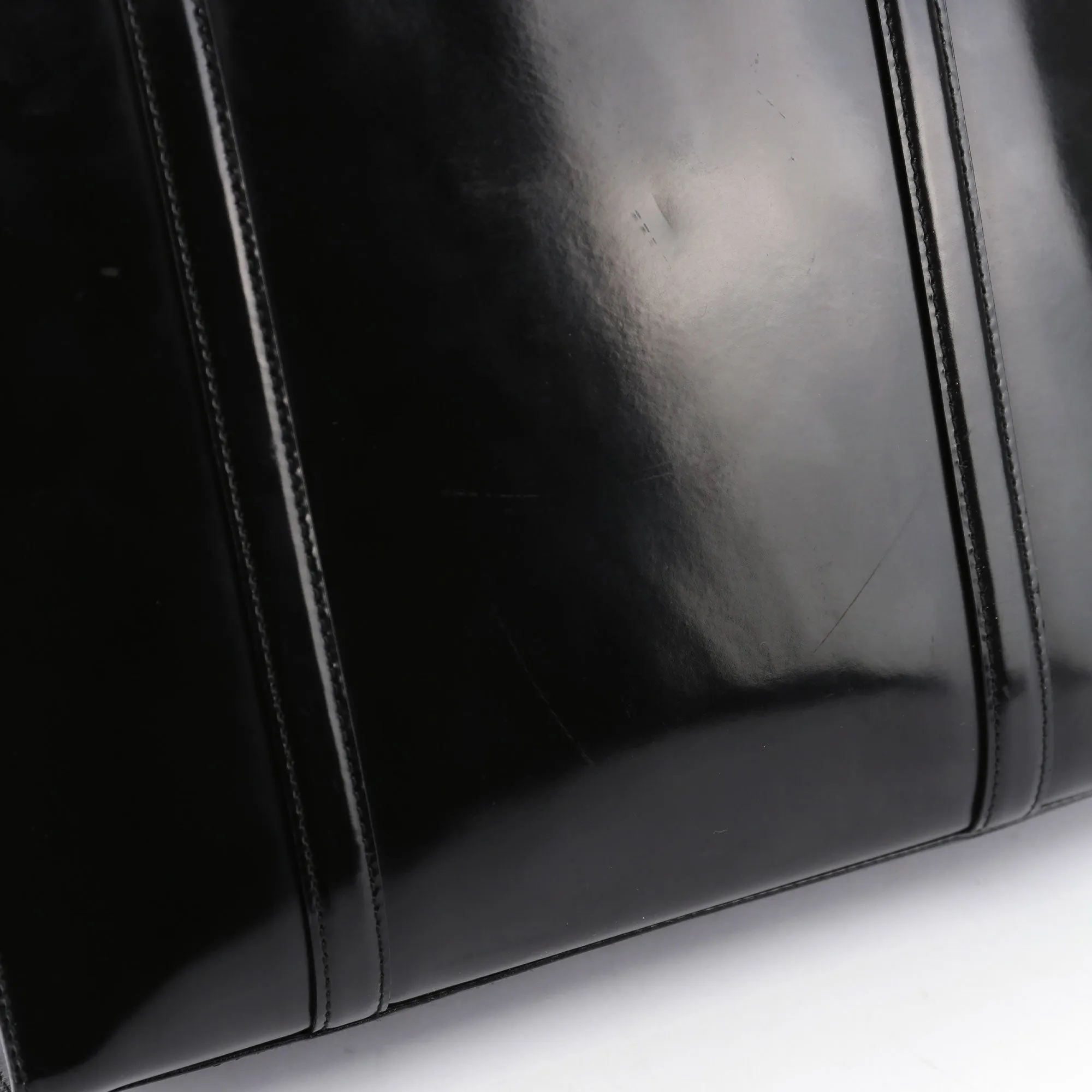 Black Spazzolato Tote