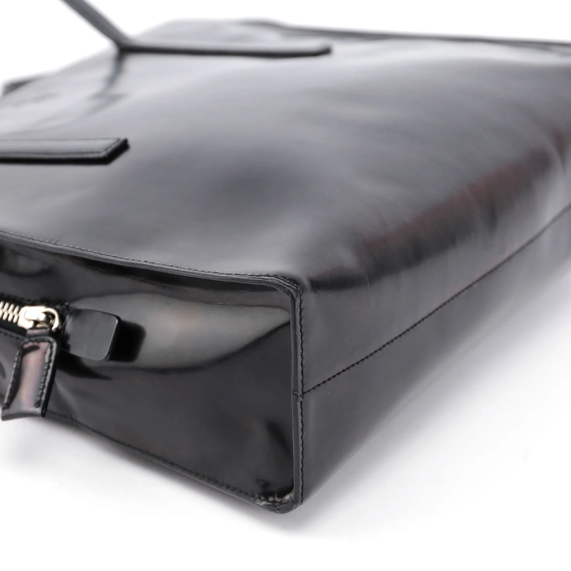 Black Spazzolato Tote