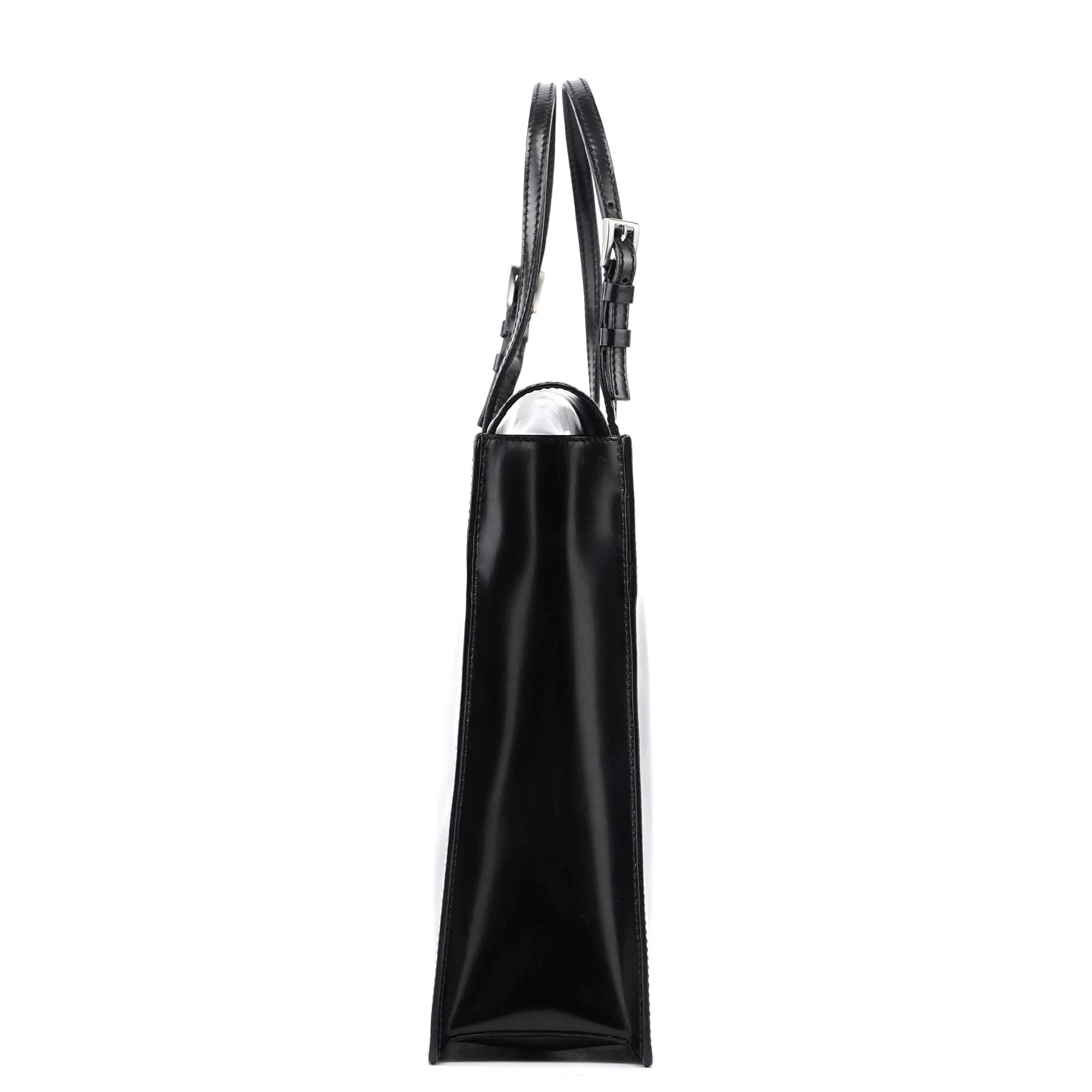 Black Spazzolato Tote