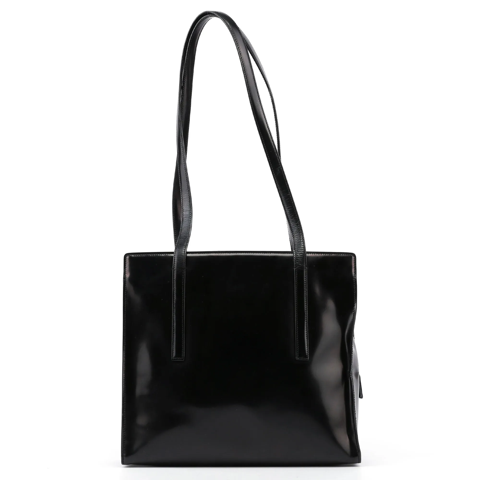 Black Spazzolato Tote